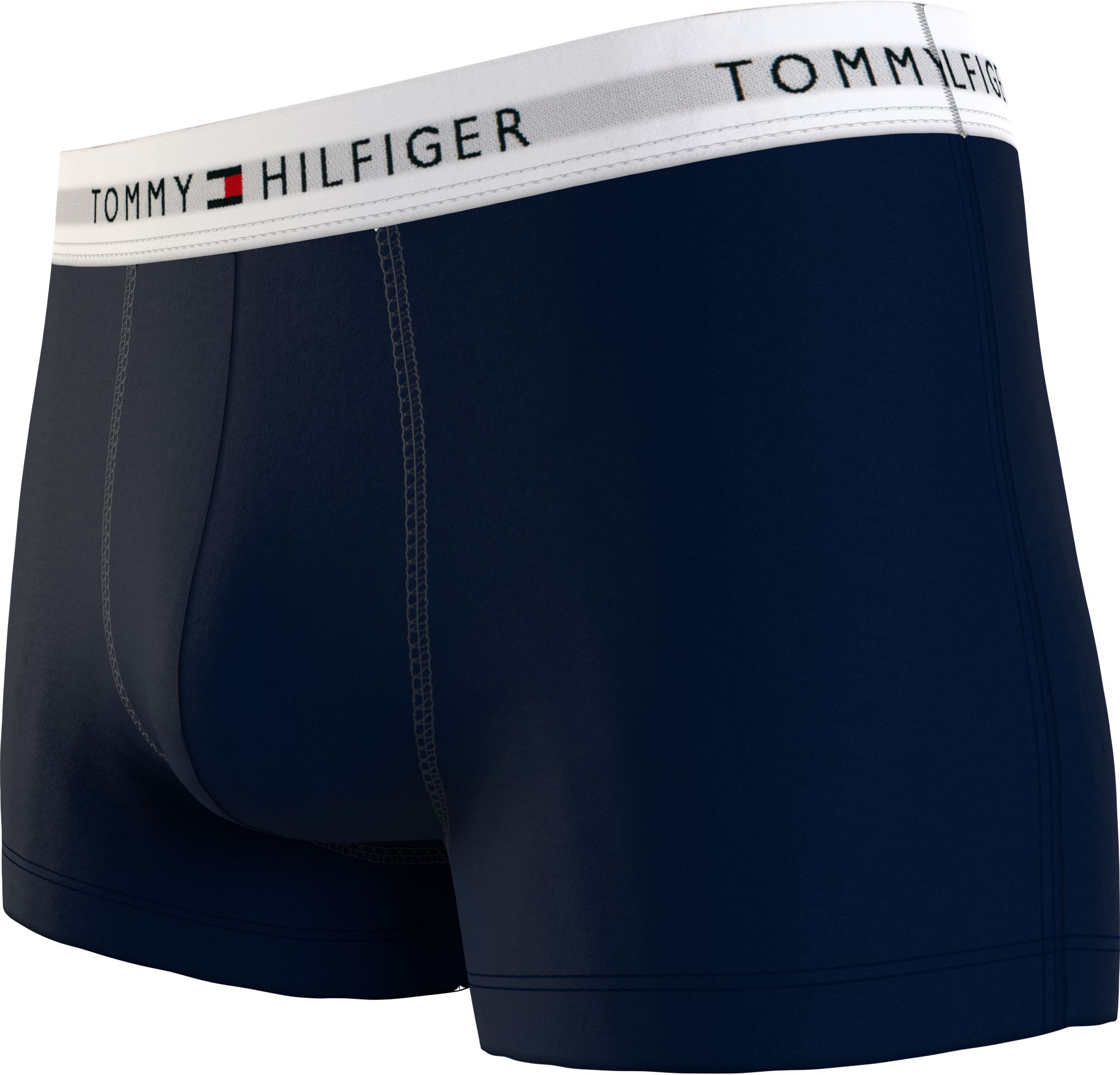 Tommy Hilfiger trunk (3-pack), heren boxers normale lengte, zwart, blauw, grijs