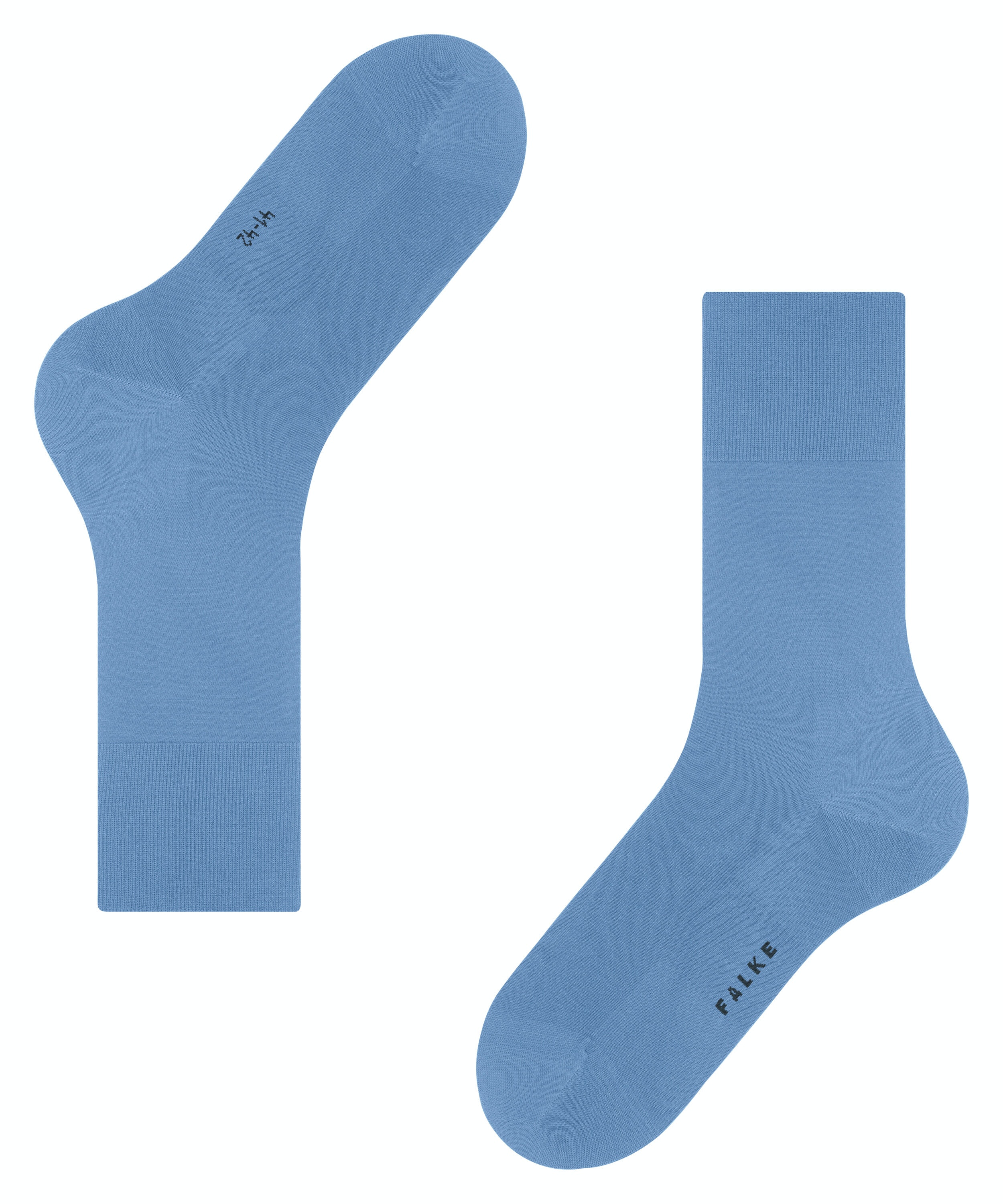 FALKE ClimaWool herensokken, blauw (cornflower blue)