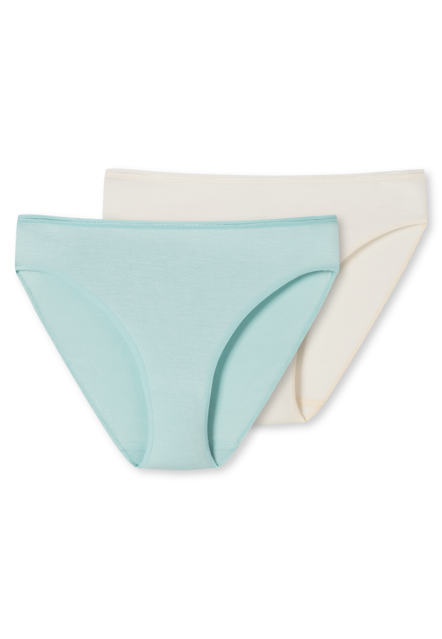 SCHIESSER Modal Essentials slip (2-pack), dames tai slip blauw