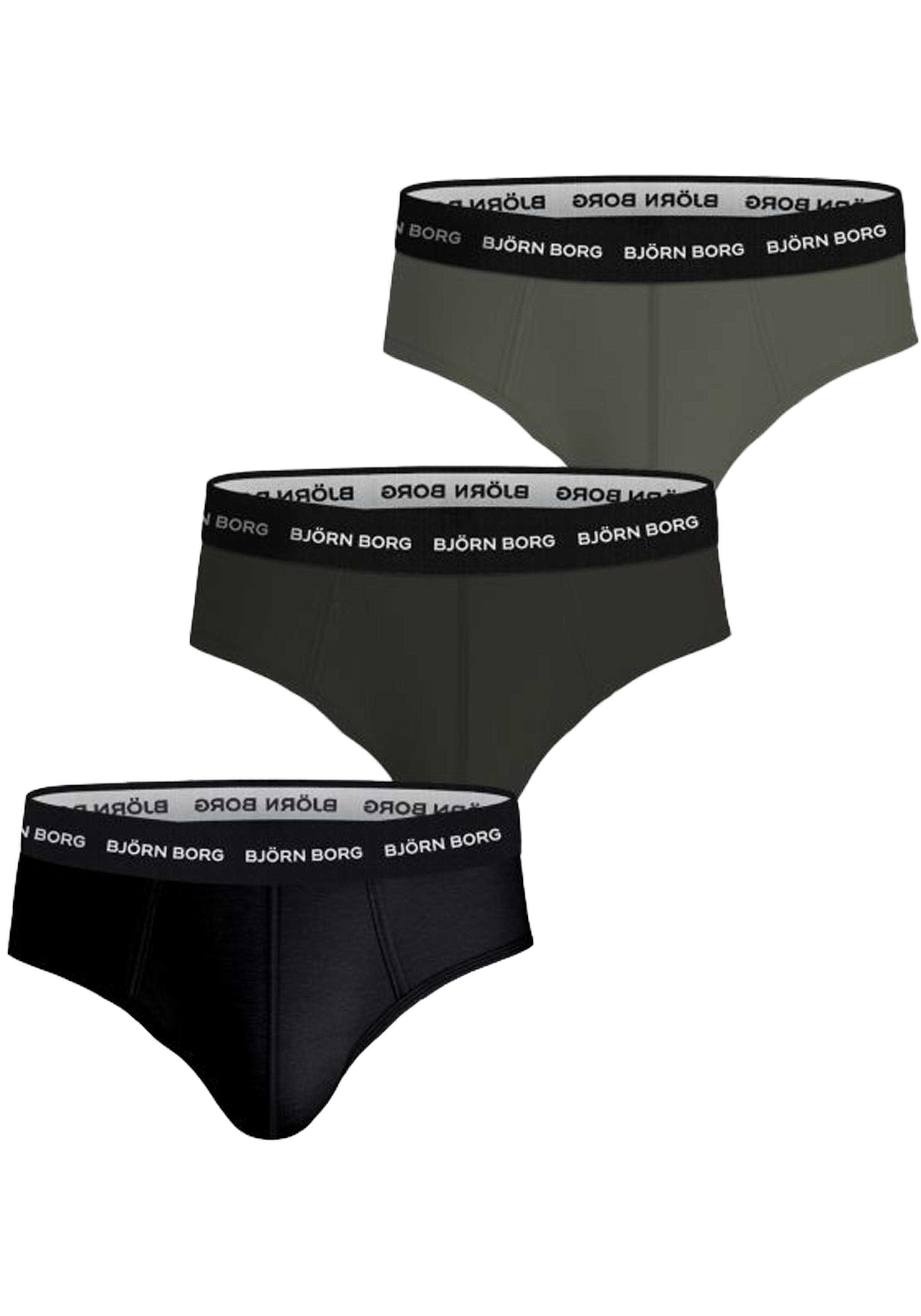 Bjorn Borg Cotton Stretch brief, heren slips (3-pack), multicolor