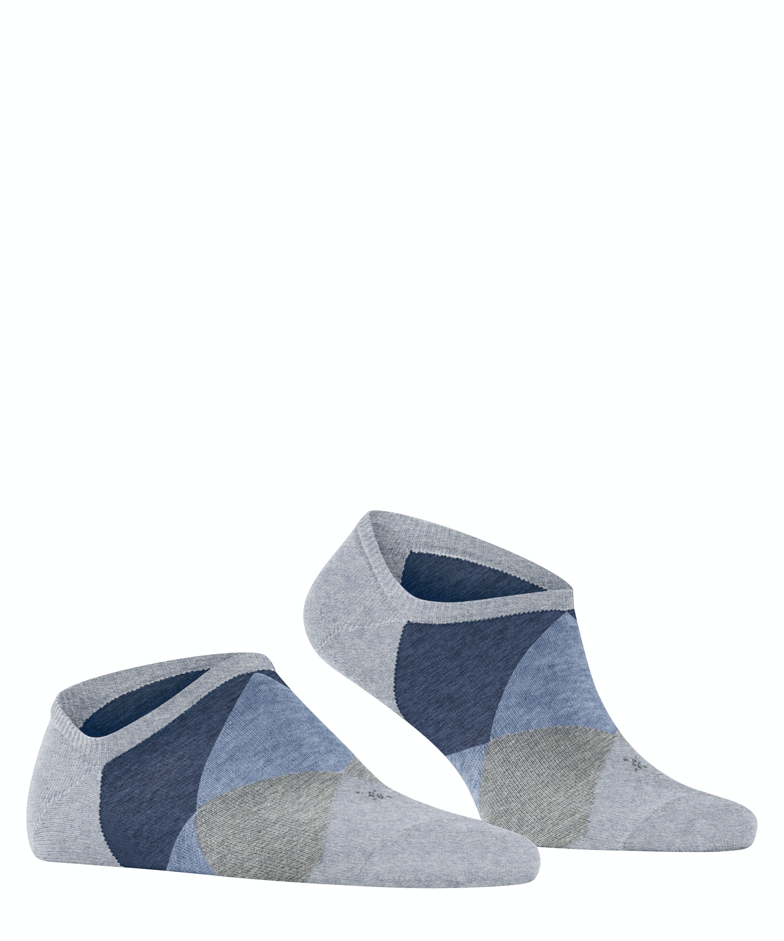 Burlington Clyde heren sneakersokken, blauw (arctic mel.)