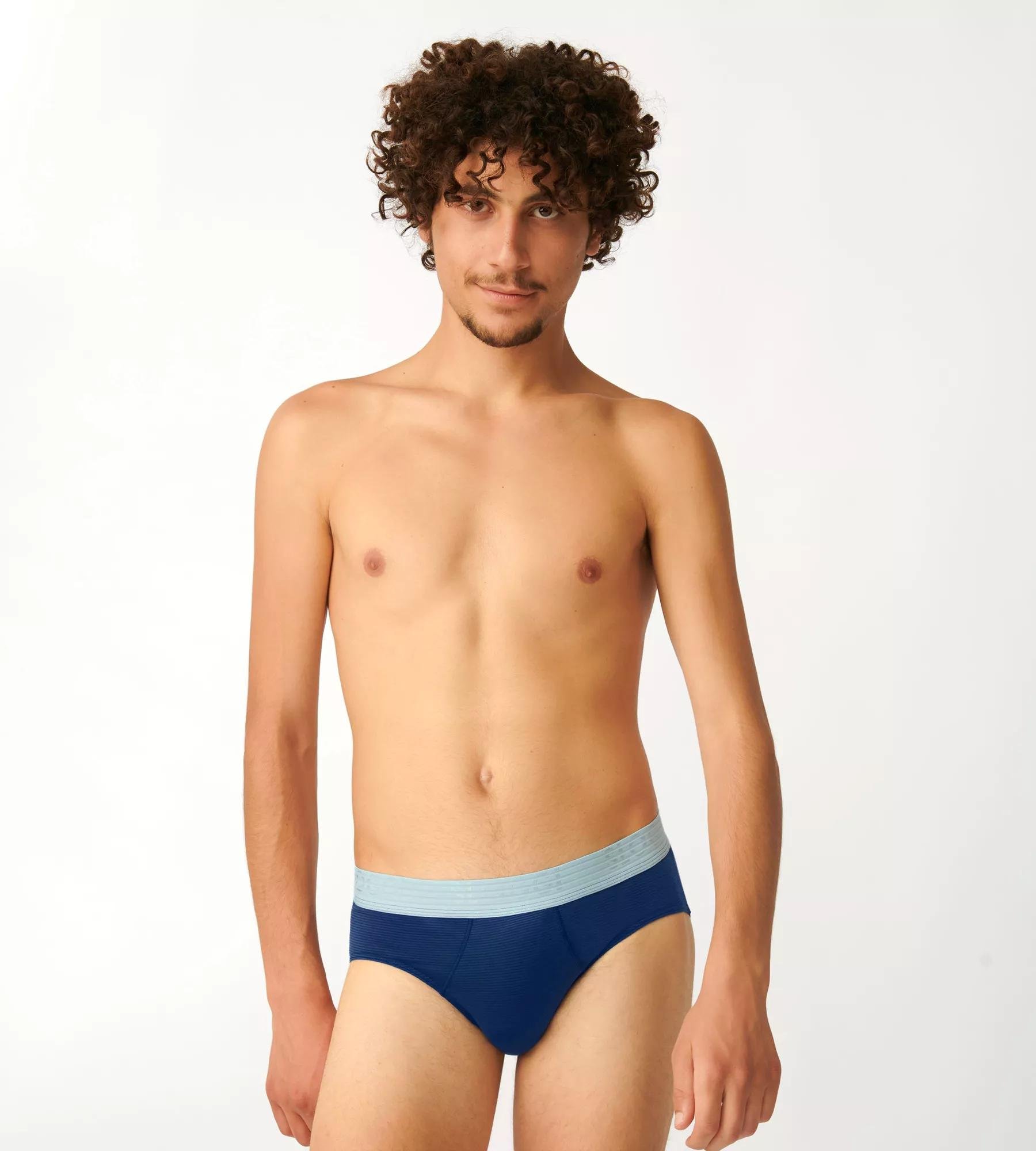 Sloggi Men EVER Cool Brief, heren slip met smalle zijkanten (2-pack), blauw