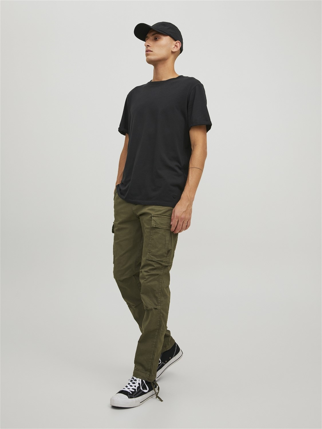 JACK & JONES Ace Tucker Cargoa loose fit, heren cargo broek, groen