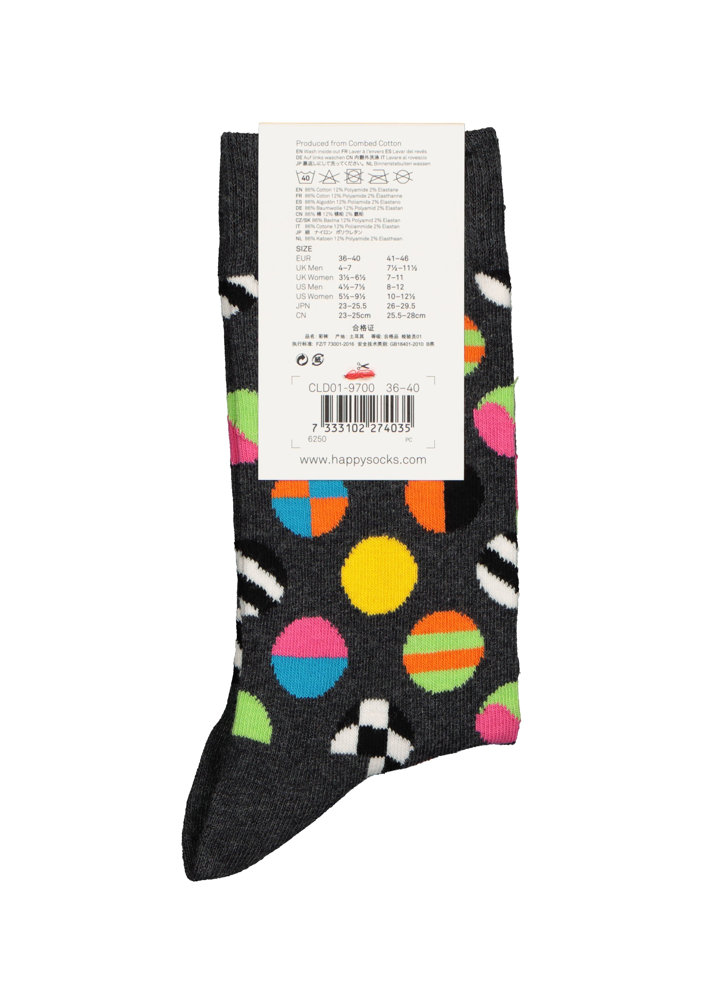 Happy Socks sokken Clashing dots