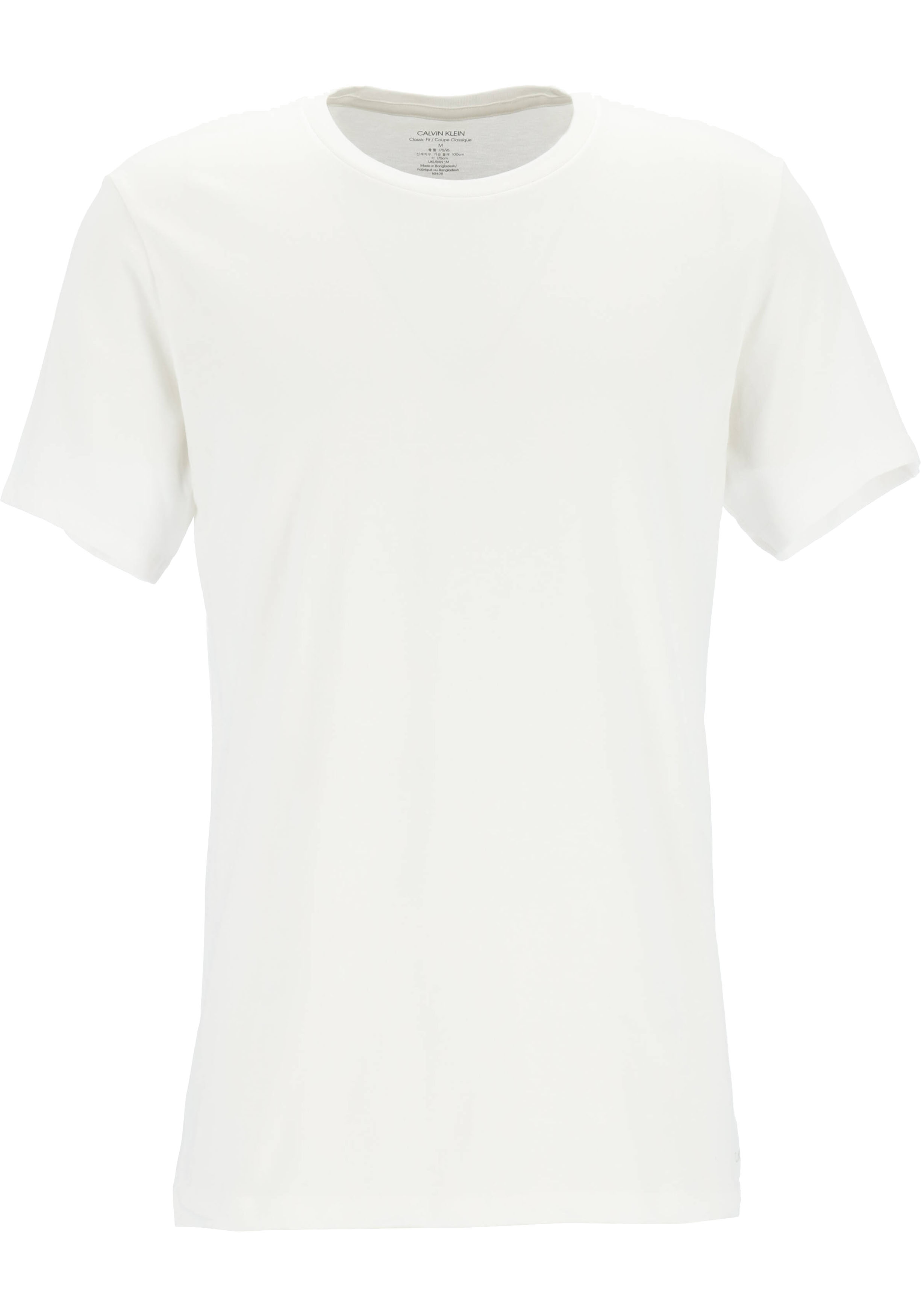 Calvin Klein Cotton Classics crew neck T-shirt (3-pack), heren T-shirts O-hals, wit