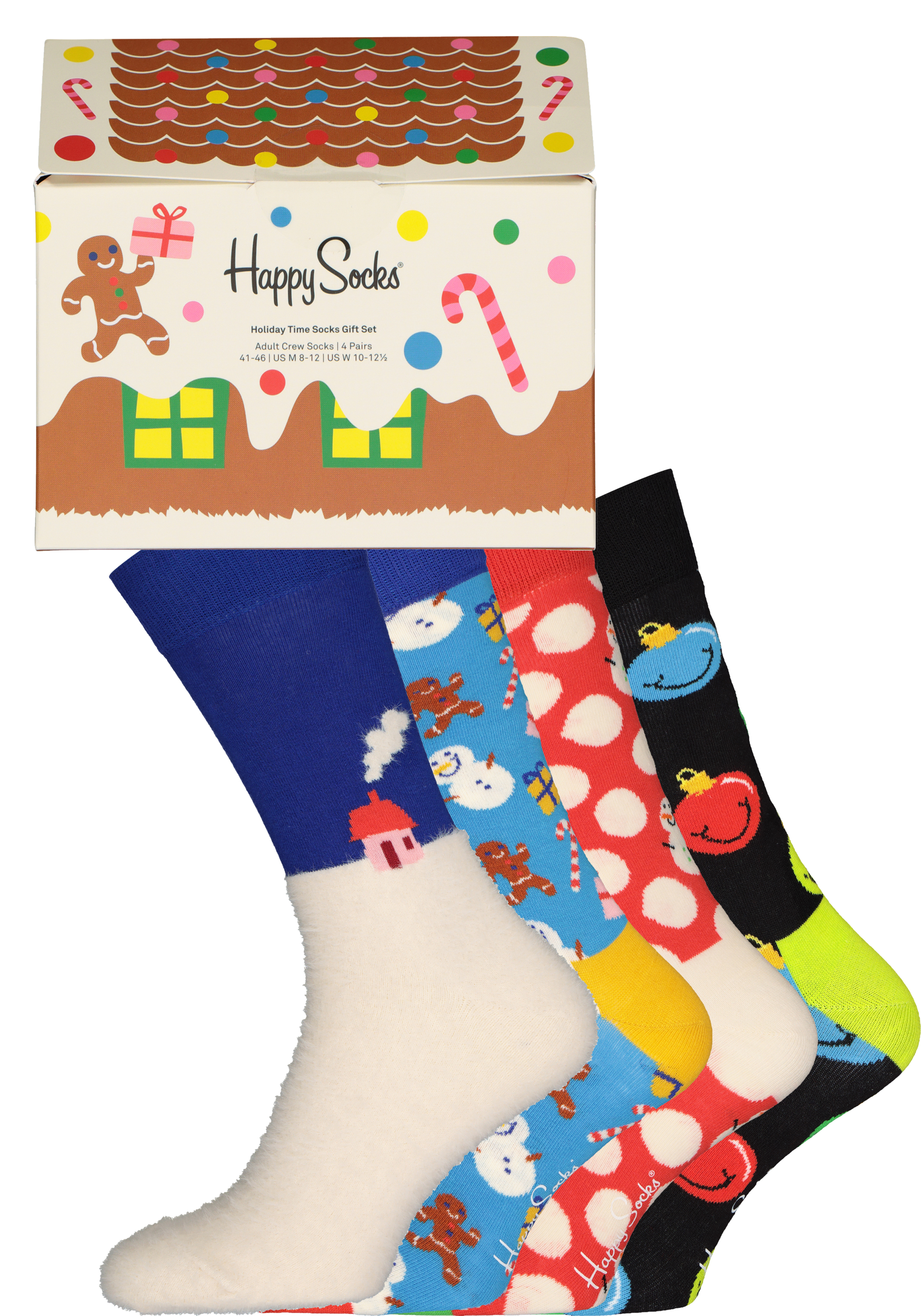 Happy Socks Holiday Time Gift Set (4-pack), winterfeest in een doosje