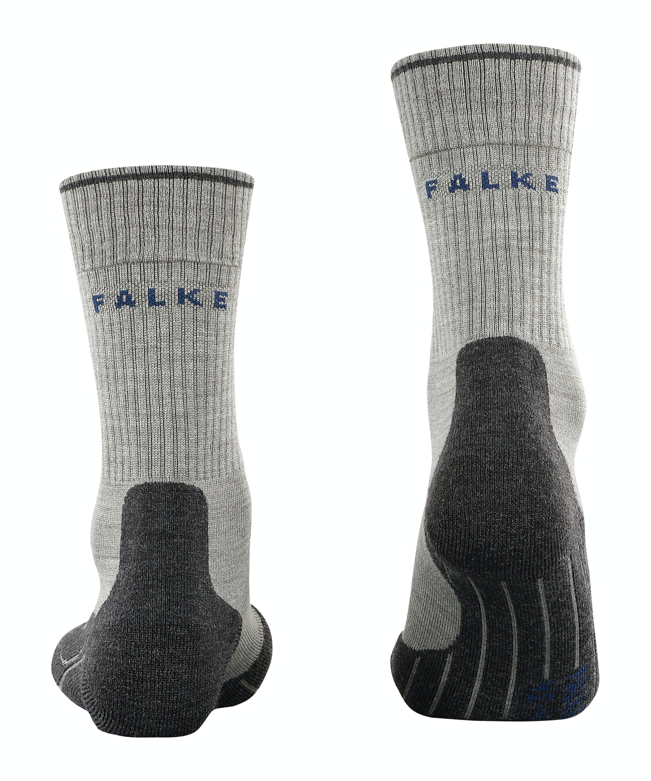 FALKE TK2 Explore Wool Silk dames trekking sokken, grijs (light grey)