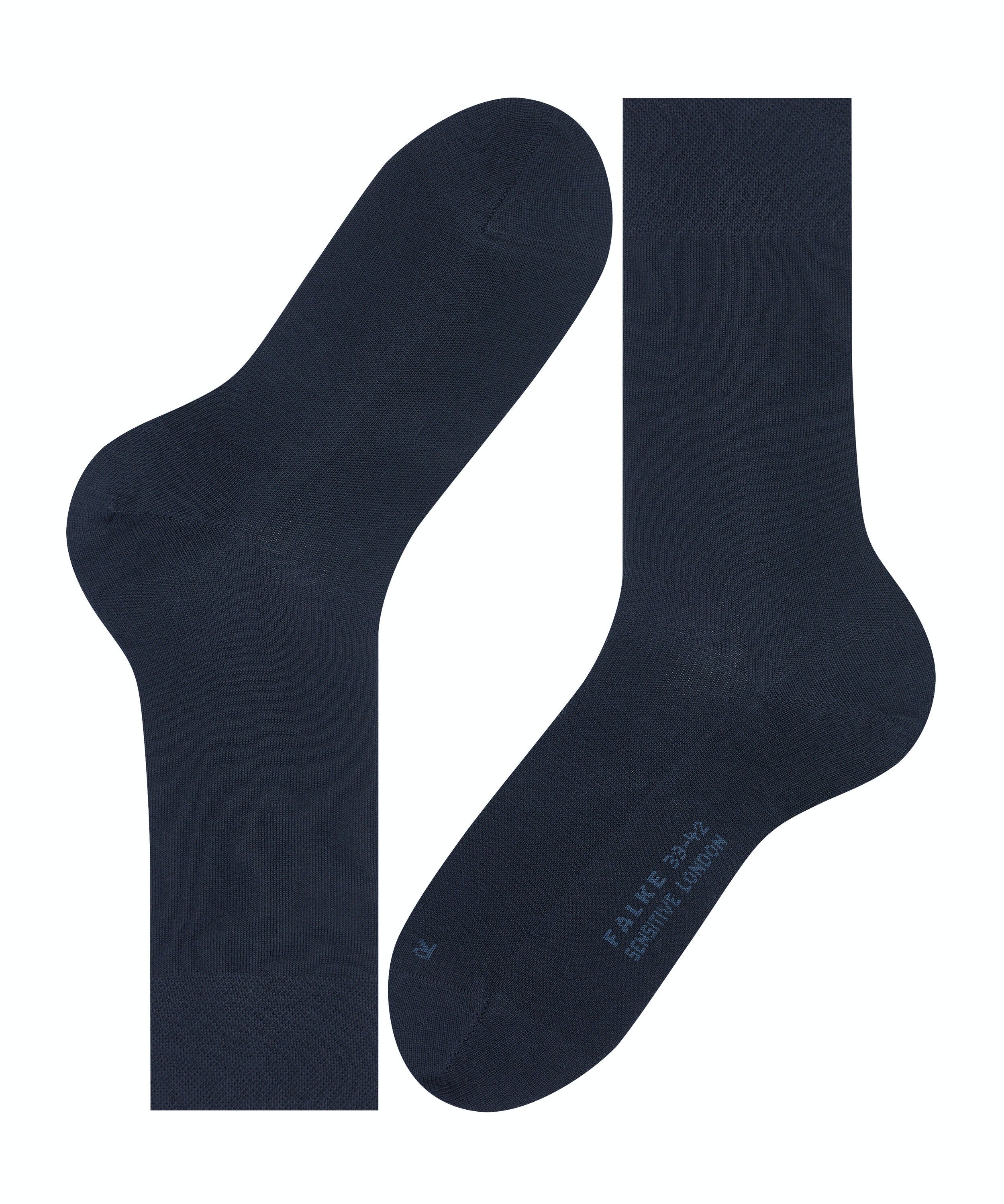 FALKE Sensitive London herensokken, blauw (dark navy)