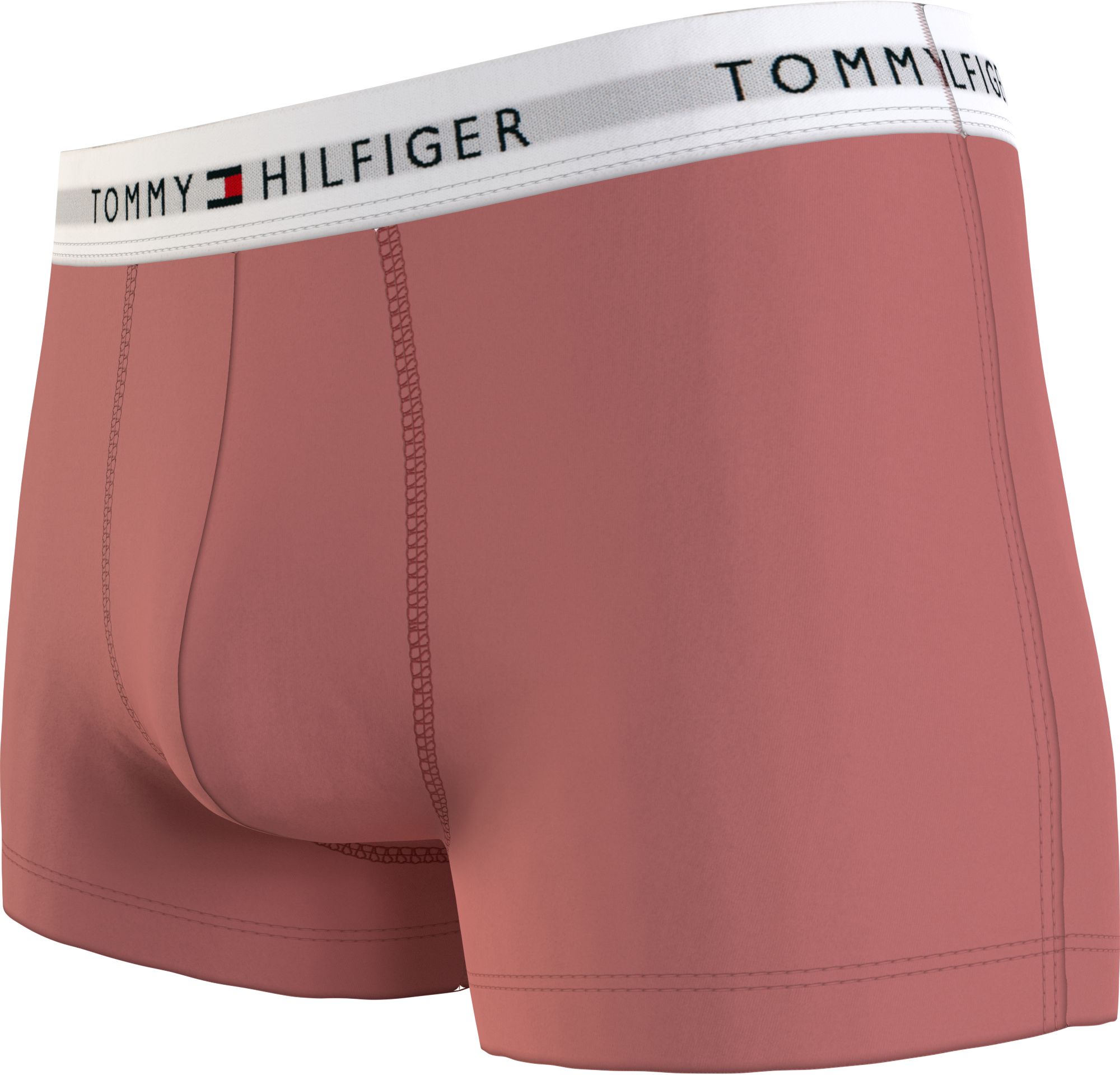 Tommy Hilfiger trunk (3-pack), heren boxers normale lengte, oudroze, lichtblauw, geel