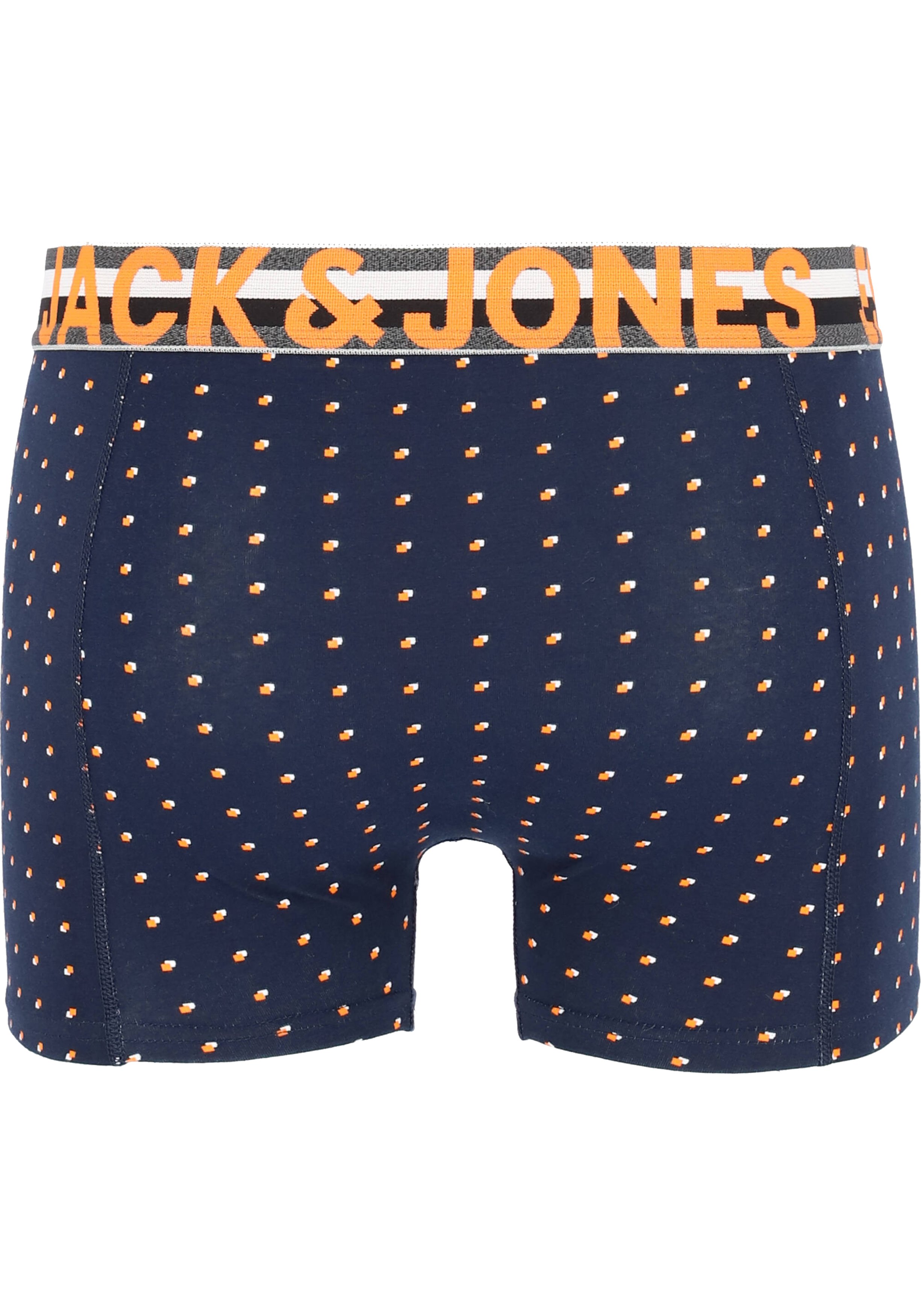 Jack & Jones heren boxers Jachenrik trunks (3-pack), blauw uni en dessin