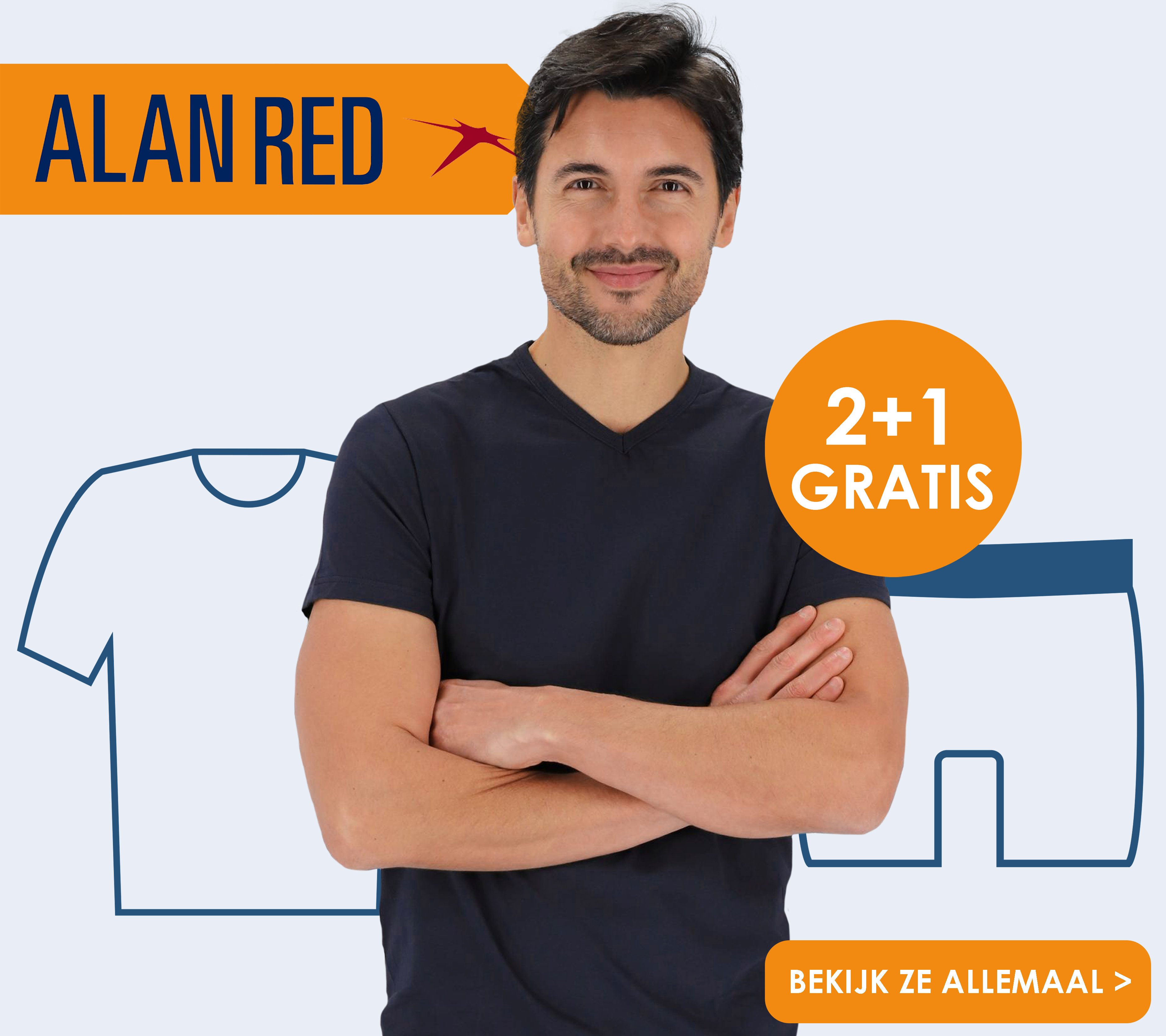 Alan Red 2 plus 1 gratis bij HemdVoorHem, bekijk ze allemaal!