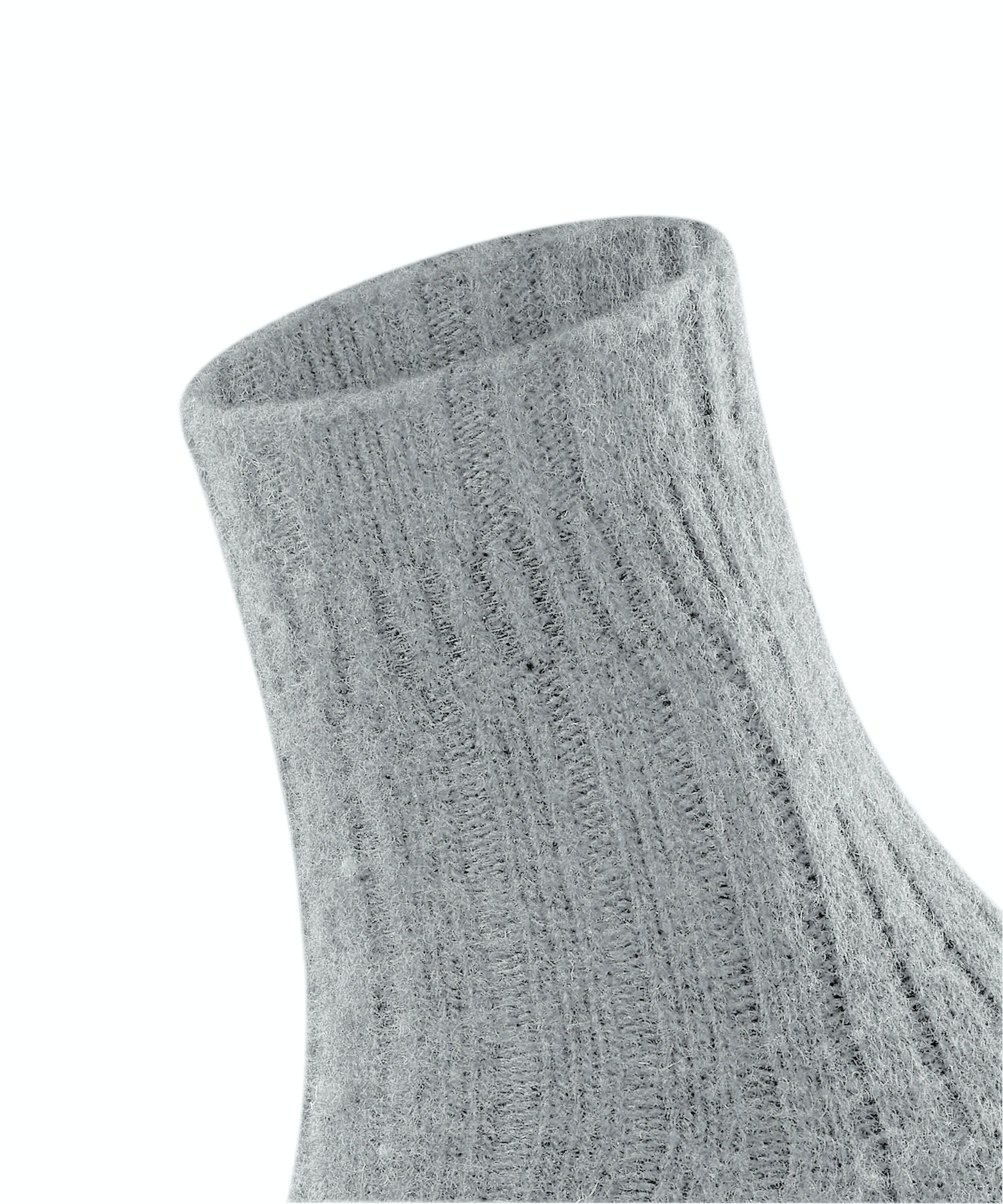 FALKE Bedsock Rib damessokken, zilvergrijs (silver)