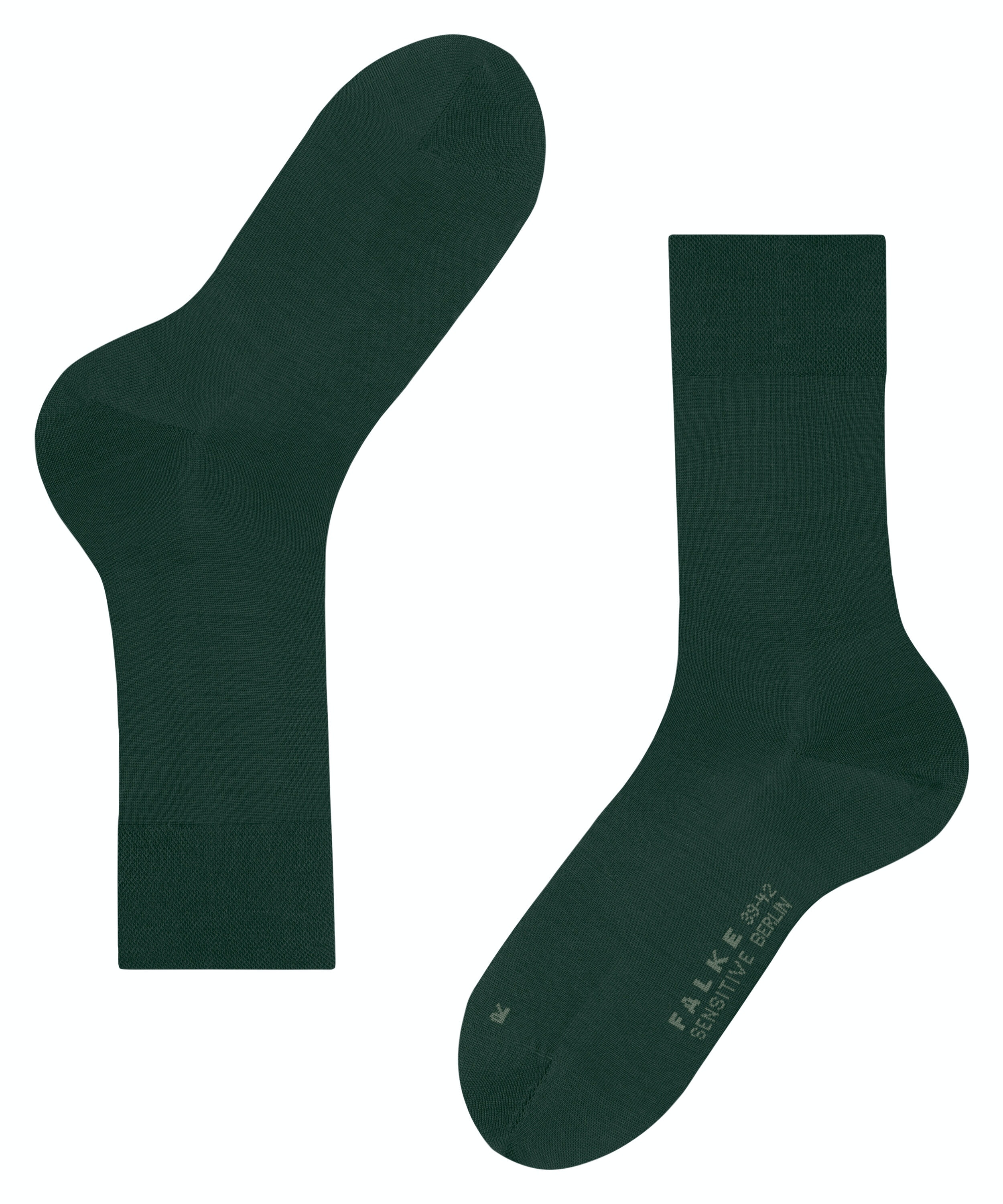 FALKE Sensitive Berlin herensokken, groen (hunter green)