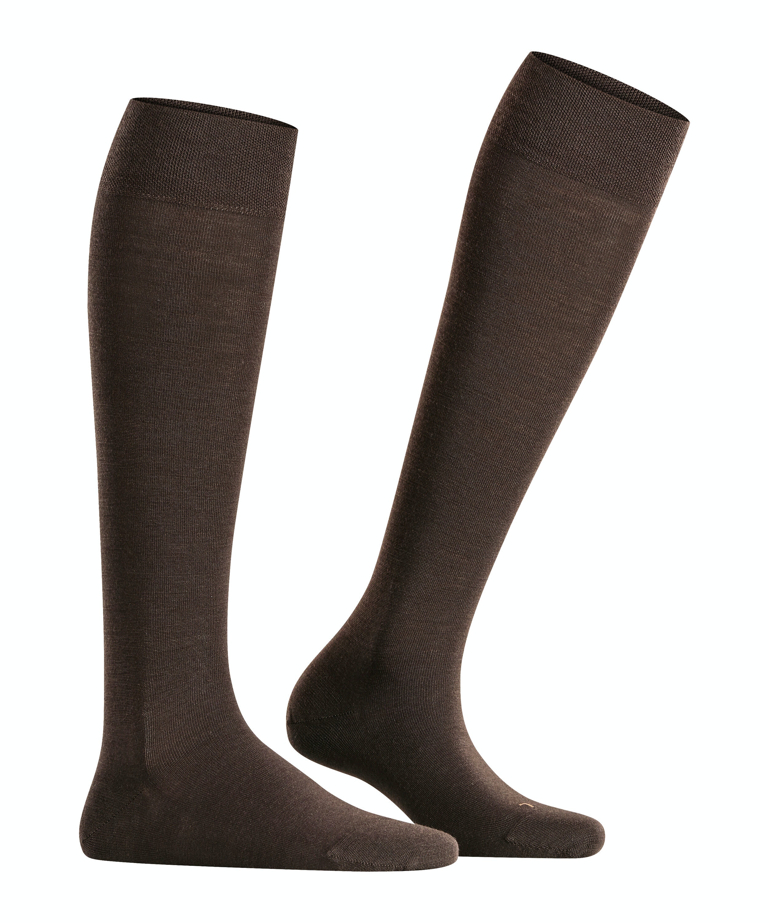 FALKE Sensitive Berlin dames kniekousen, bruin (dark brown)