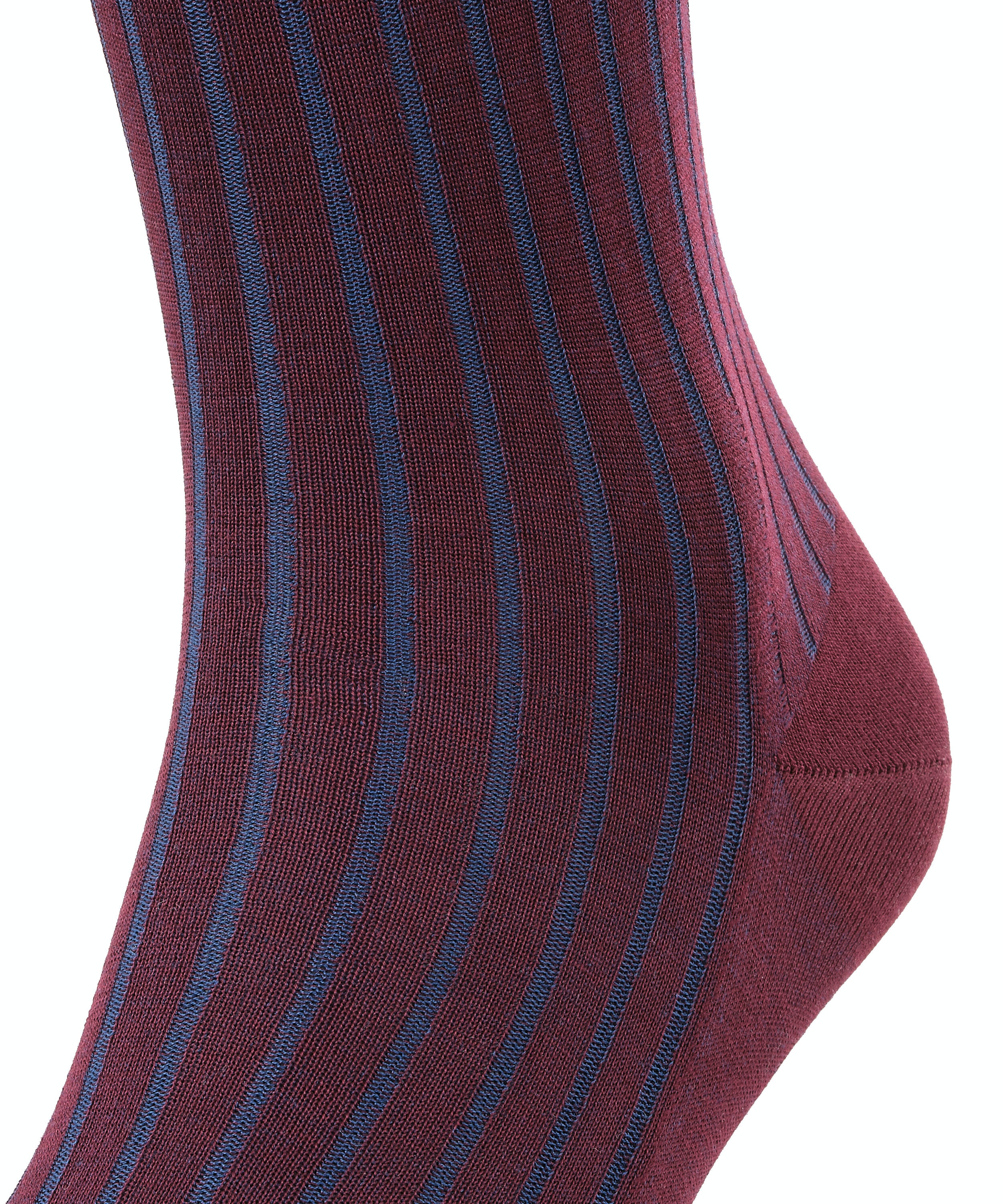 FALKE Shadow heren kniekousen, bordeaux rood (blackberry)