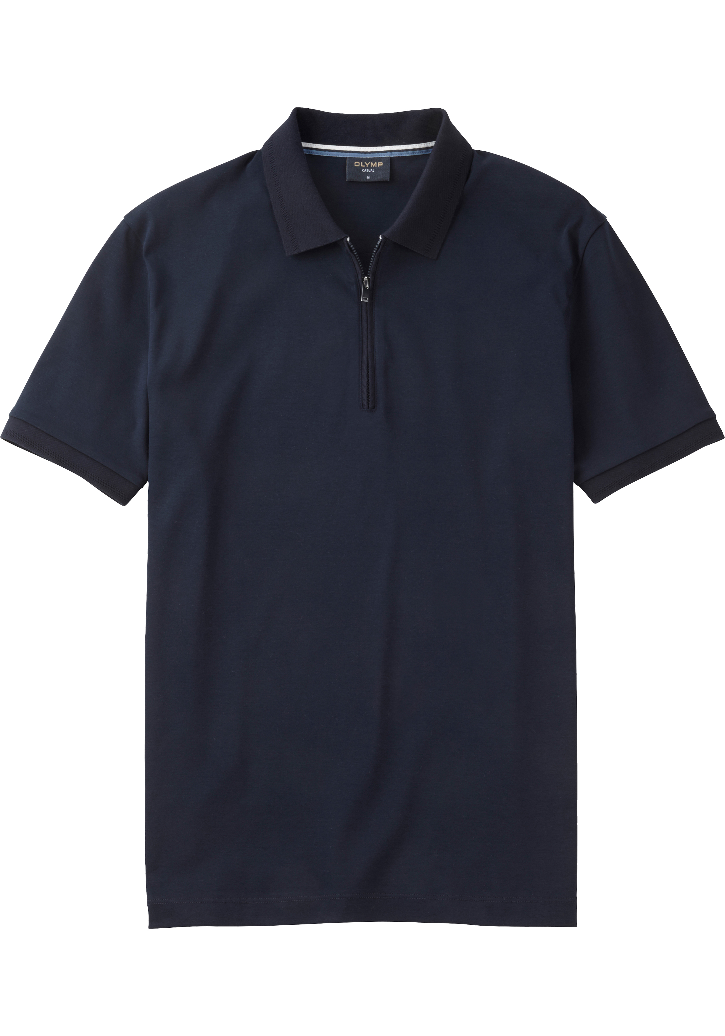 OLYMP Polo Casual, modern fit polo, marine blauw