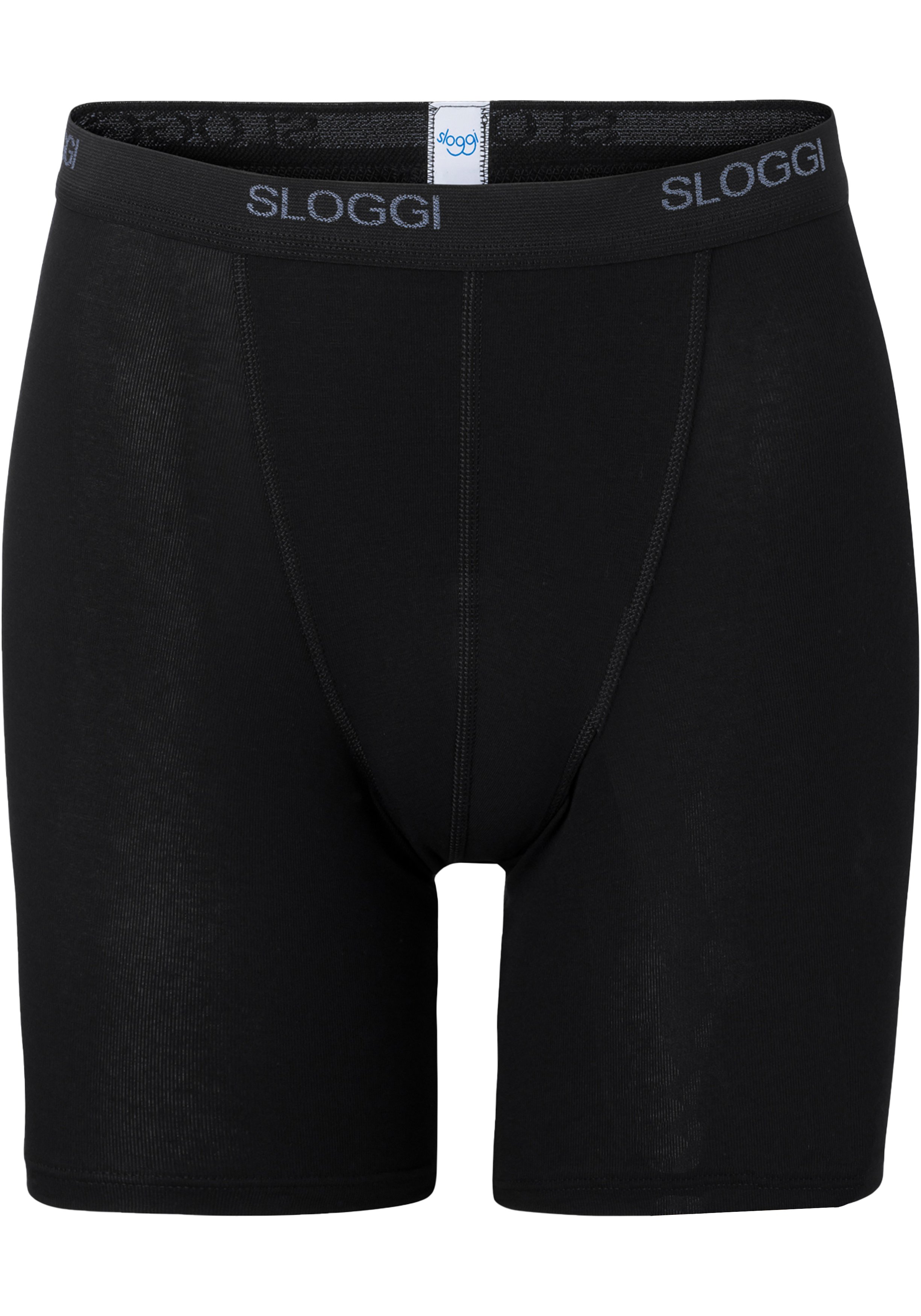 Sloggi Men Basic Long, heren boxer (1-pack), zwart