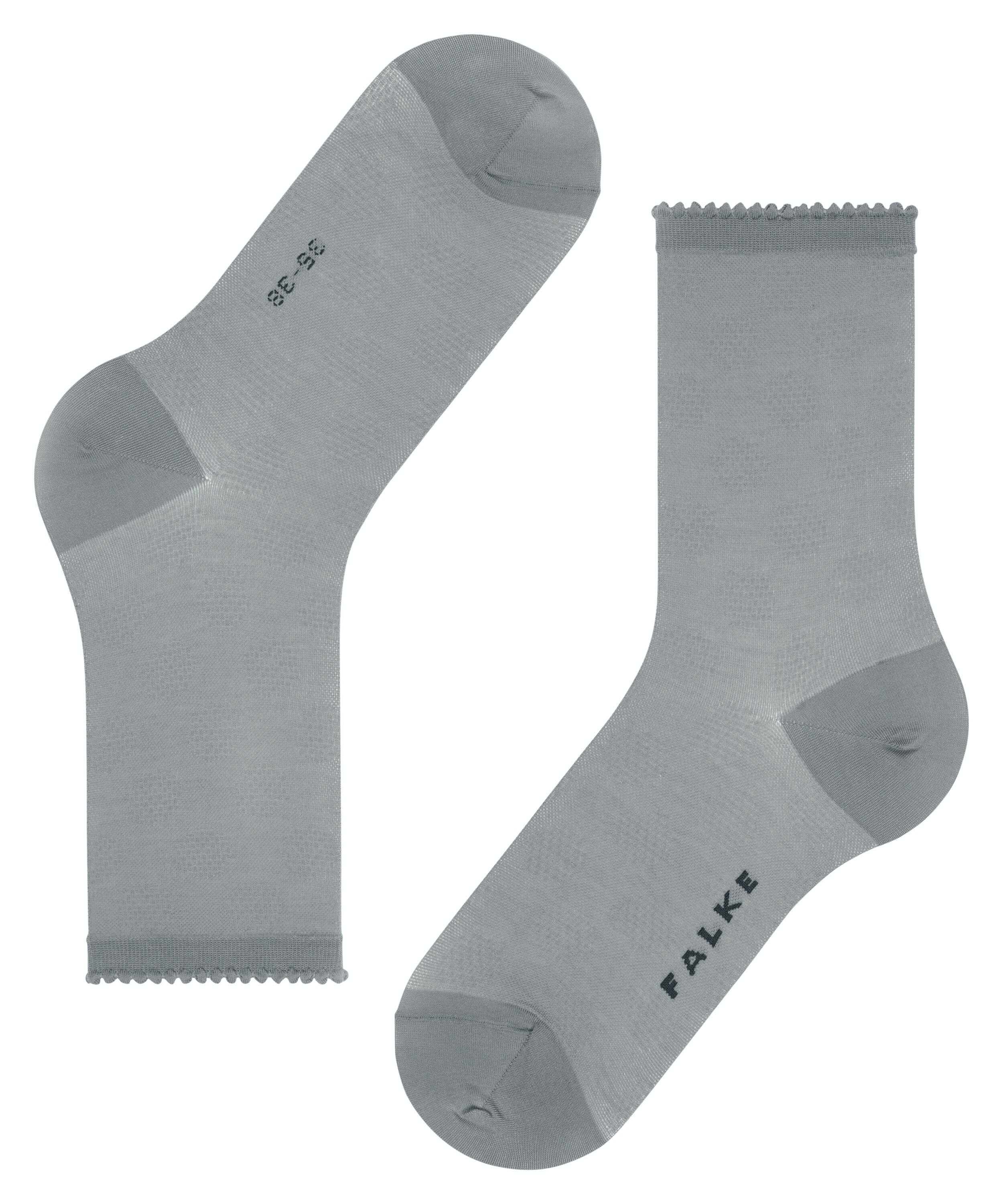 FALKE Bold Dot damessokken, zilvergrijs (silver)