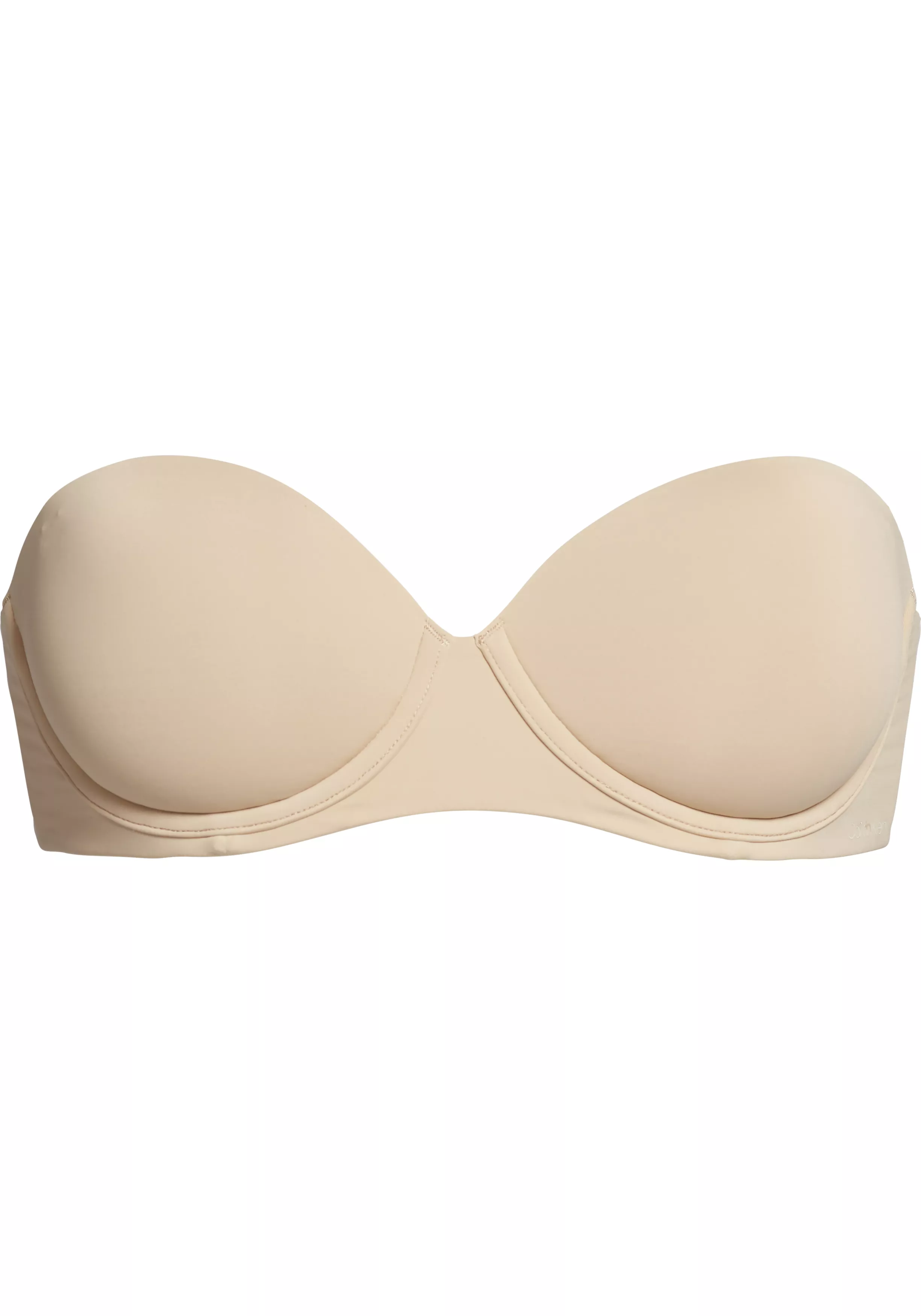 Calvin Klein dames strapless push up bra, strapless BH, beige