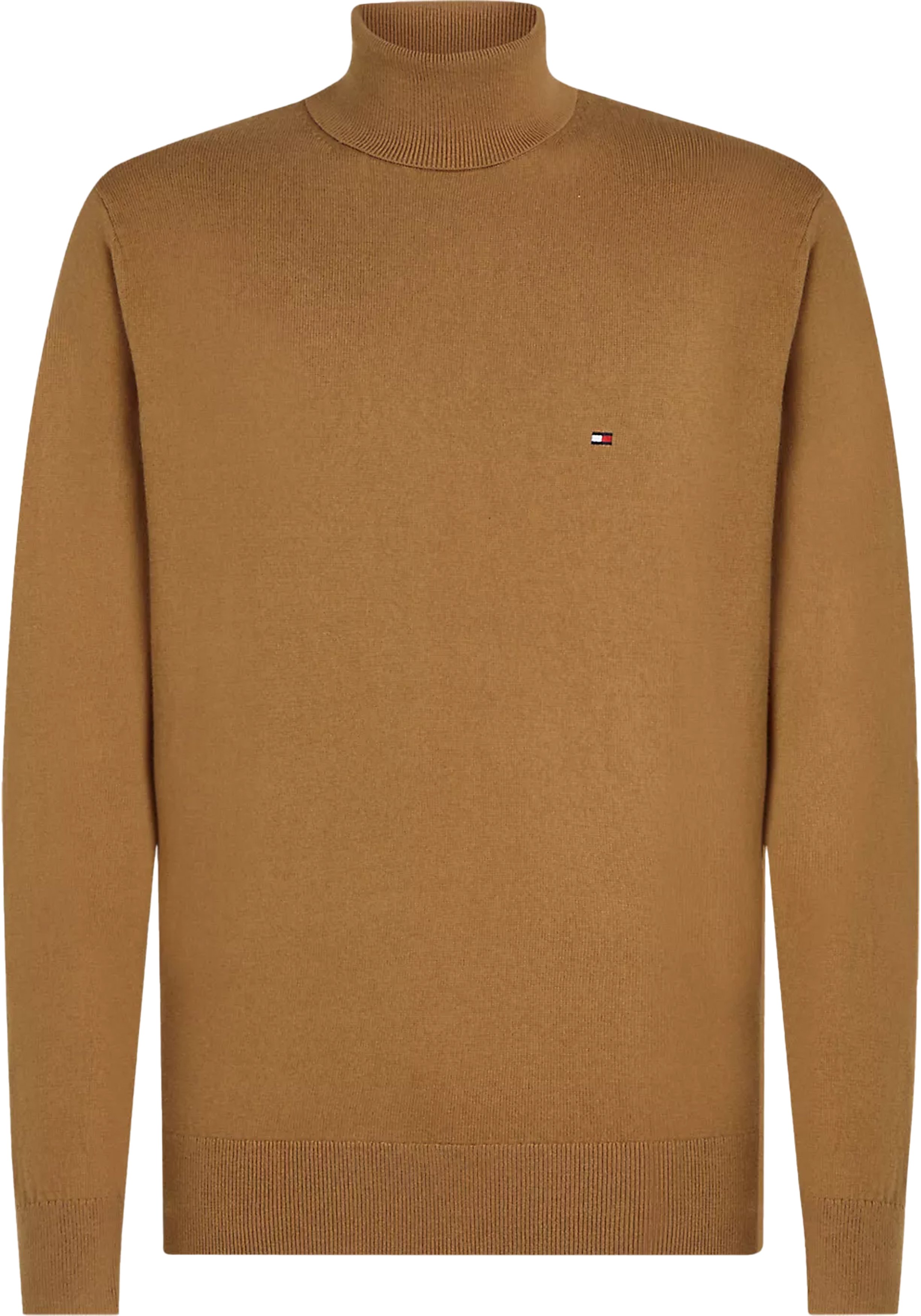 Tommy Hilfiger heren coltrui katoen, camel