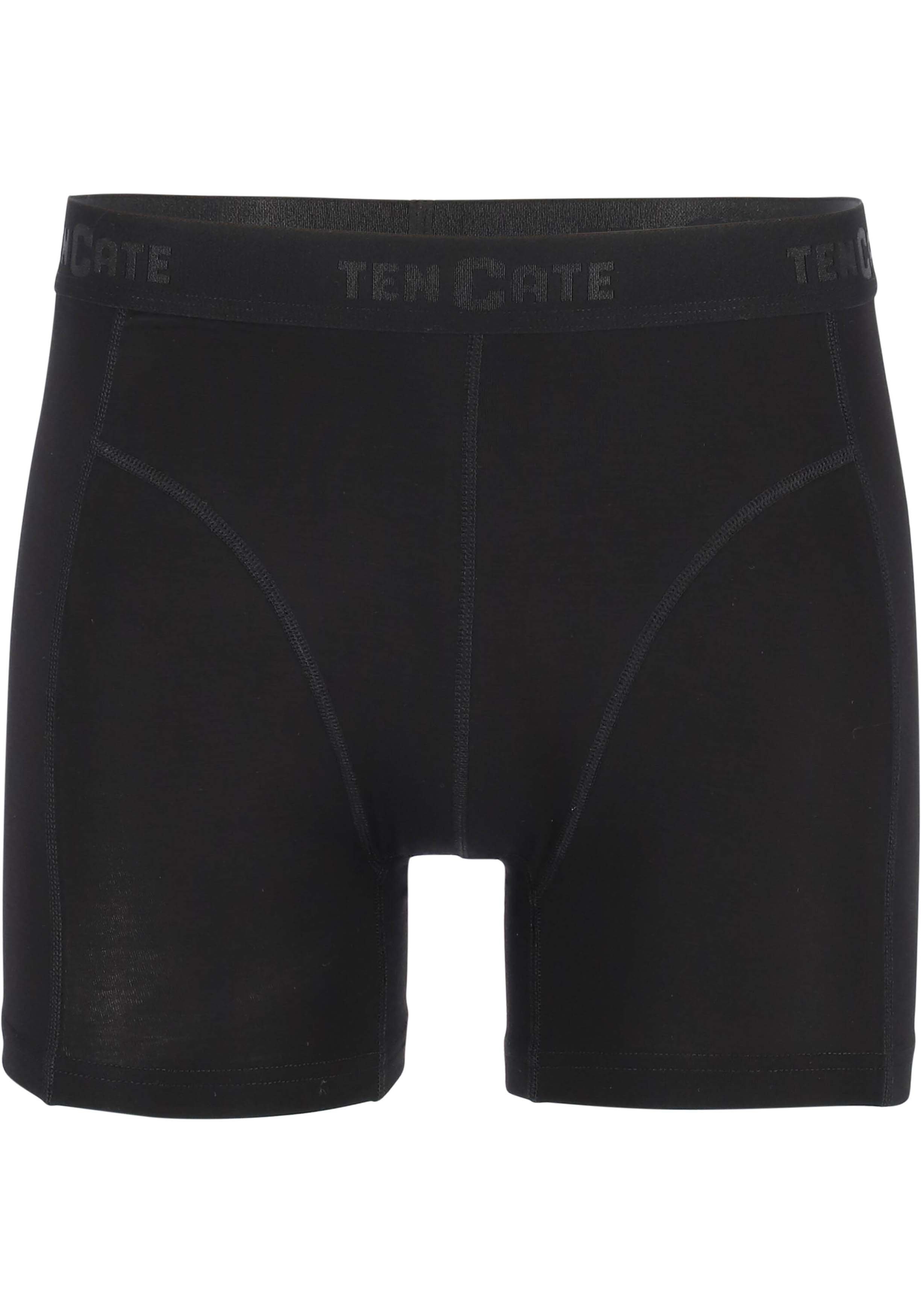 TEN CATE Basics men bamboo viscose shorts (2-pack), heren boxers normale lengte, zwart