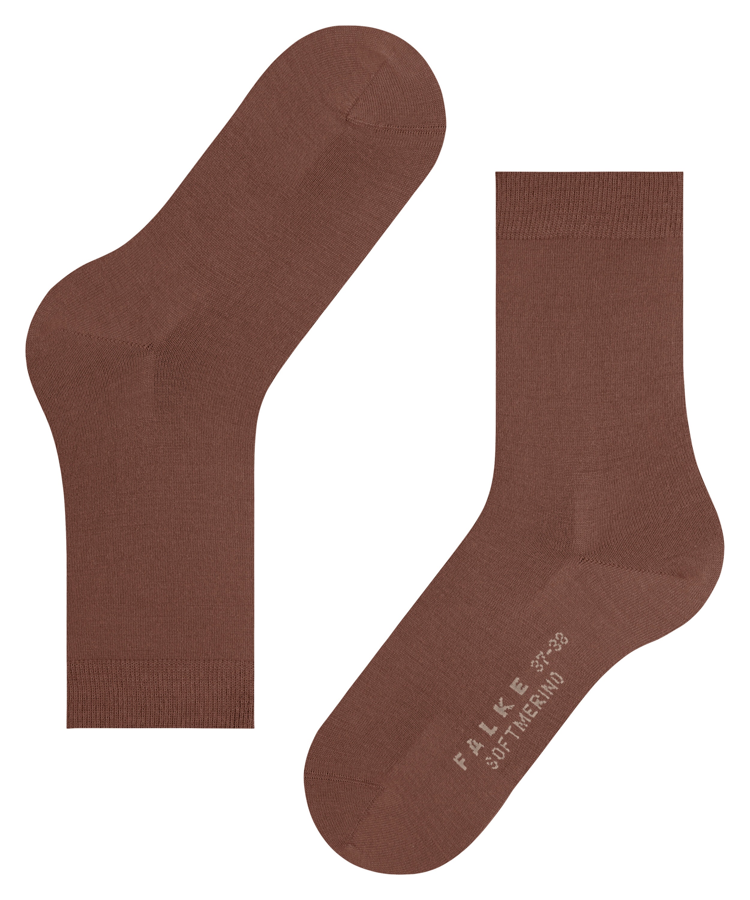 FALKE Softmerino damessokken, cognac bruin (brandy)