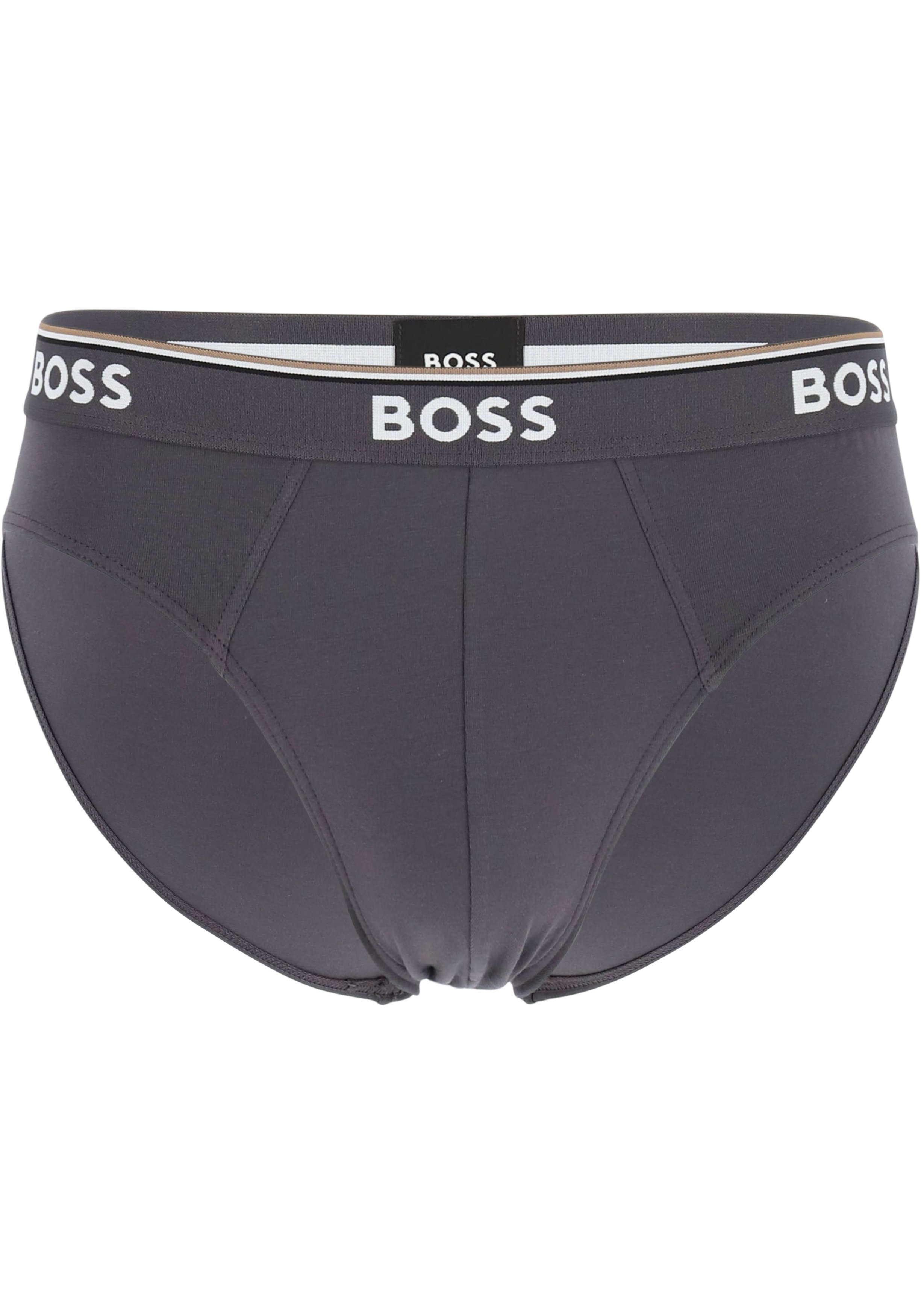 HUGO BOSS Power briefs (3-pack), heren slips, blauw, navy, grijs