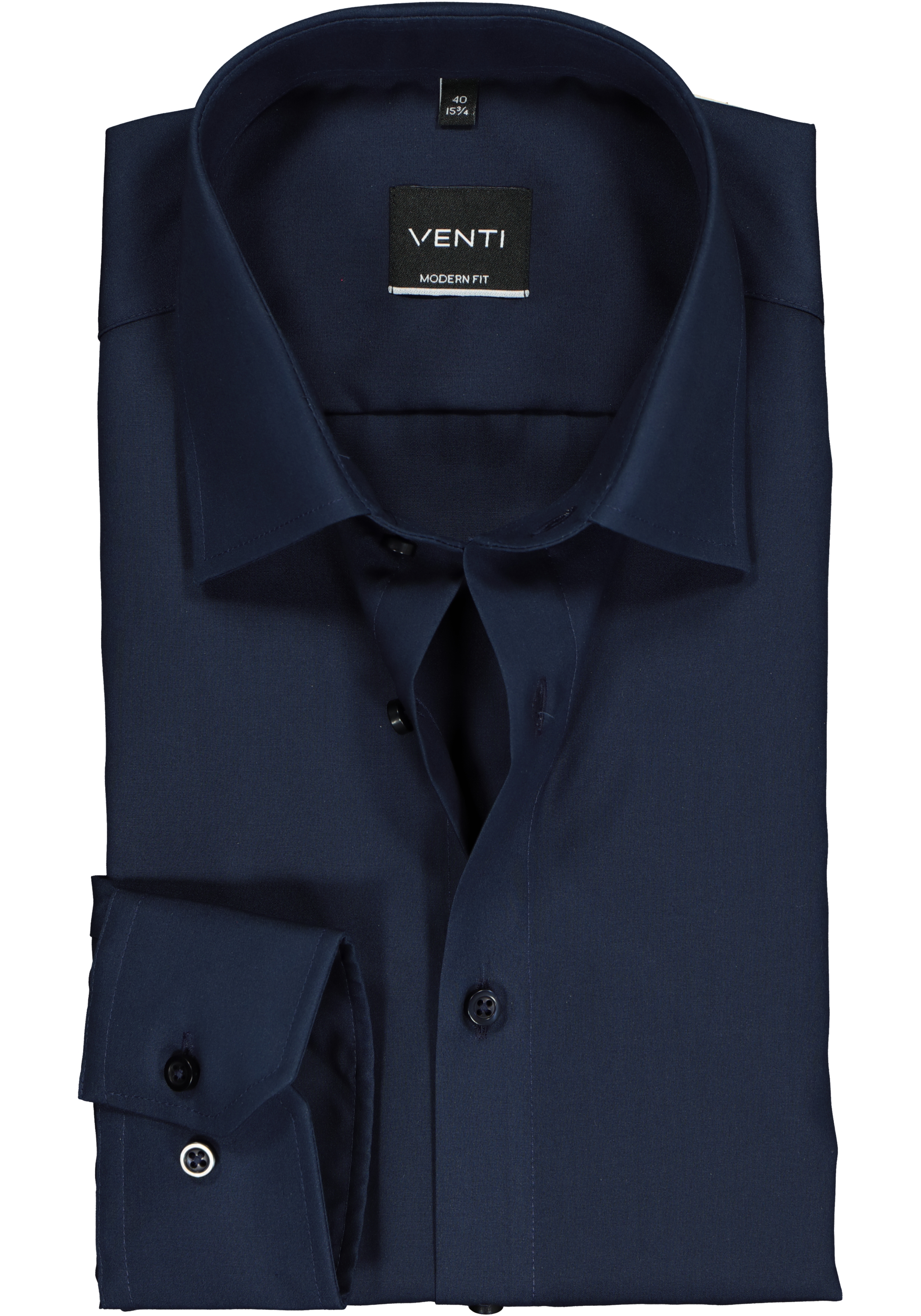 VENTI modern fit overhemd, marine blauw