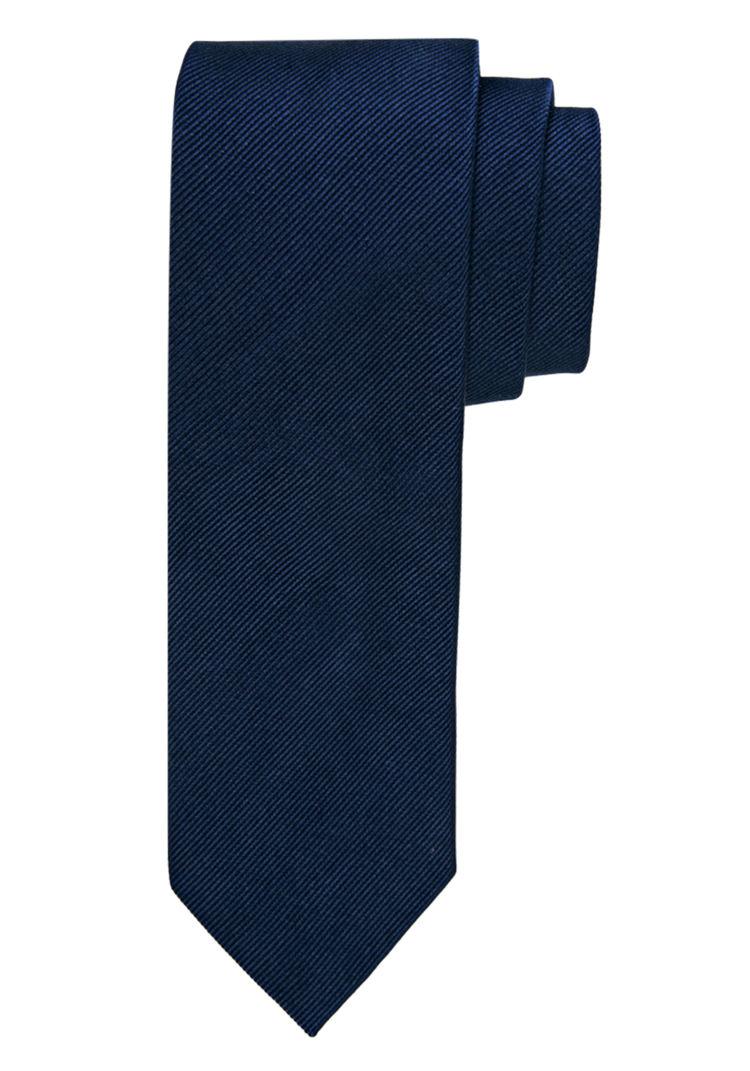 Profuomo stropdas, zijde, navy blauw