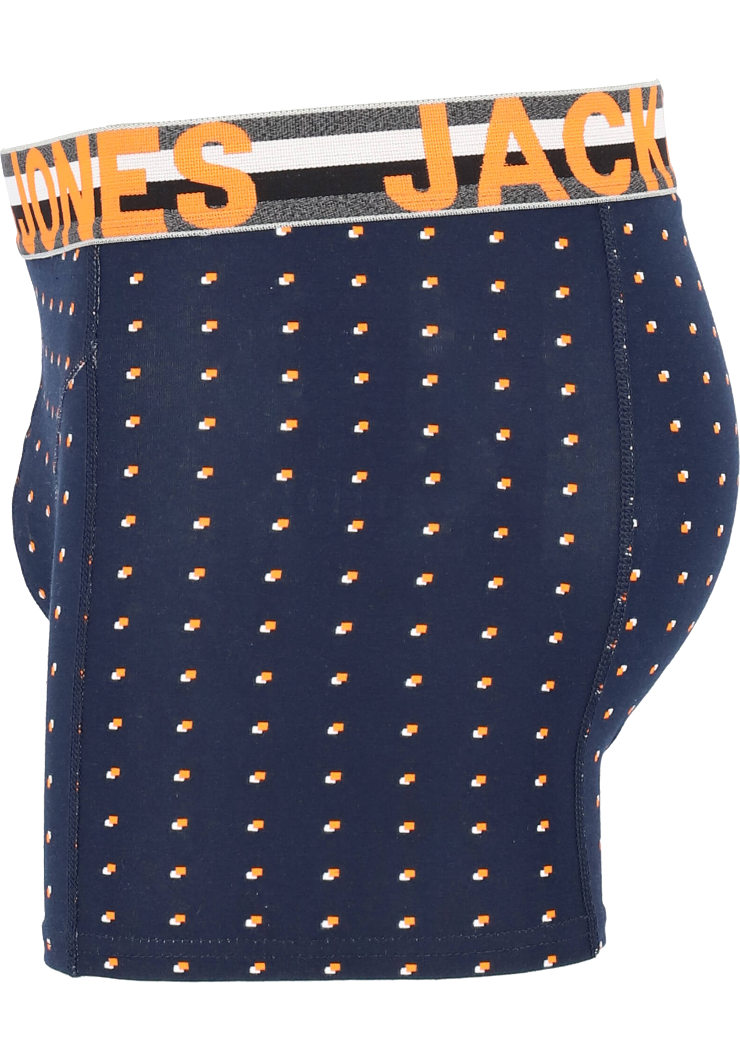 Jack & Jones heren boxers Jachenrik trunks (3-pack), blauw uni en dessin