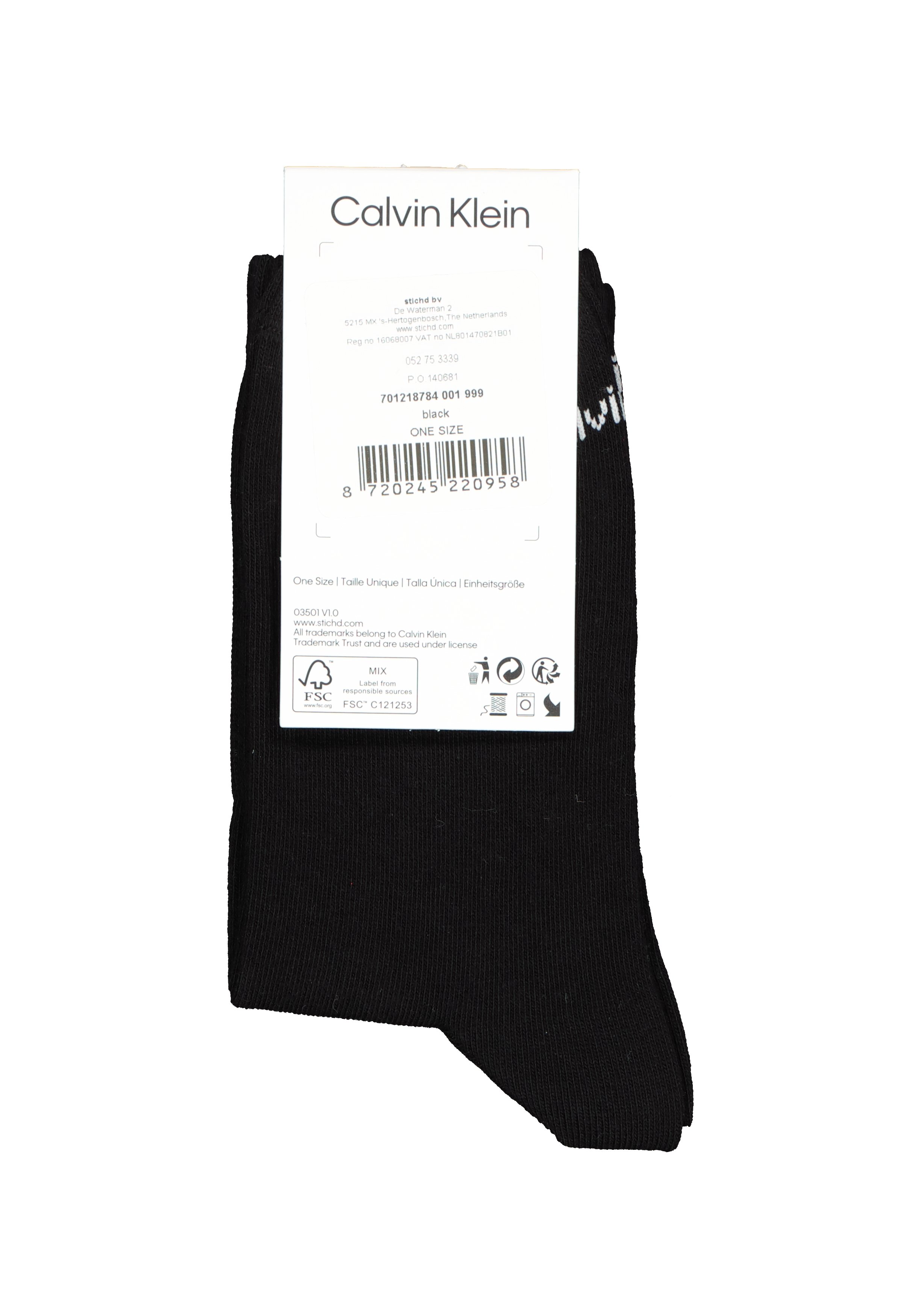 Calvin Klein damessokken Keira (1-pack), korte sokken, zwart