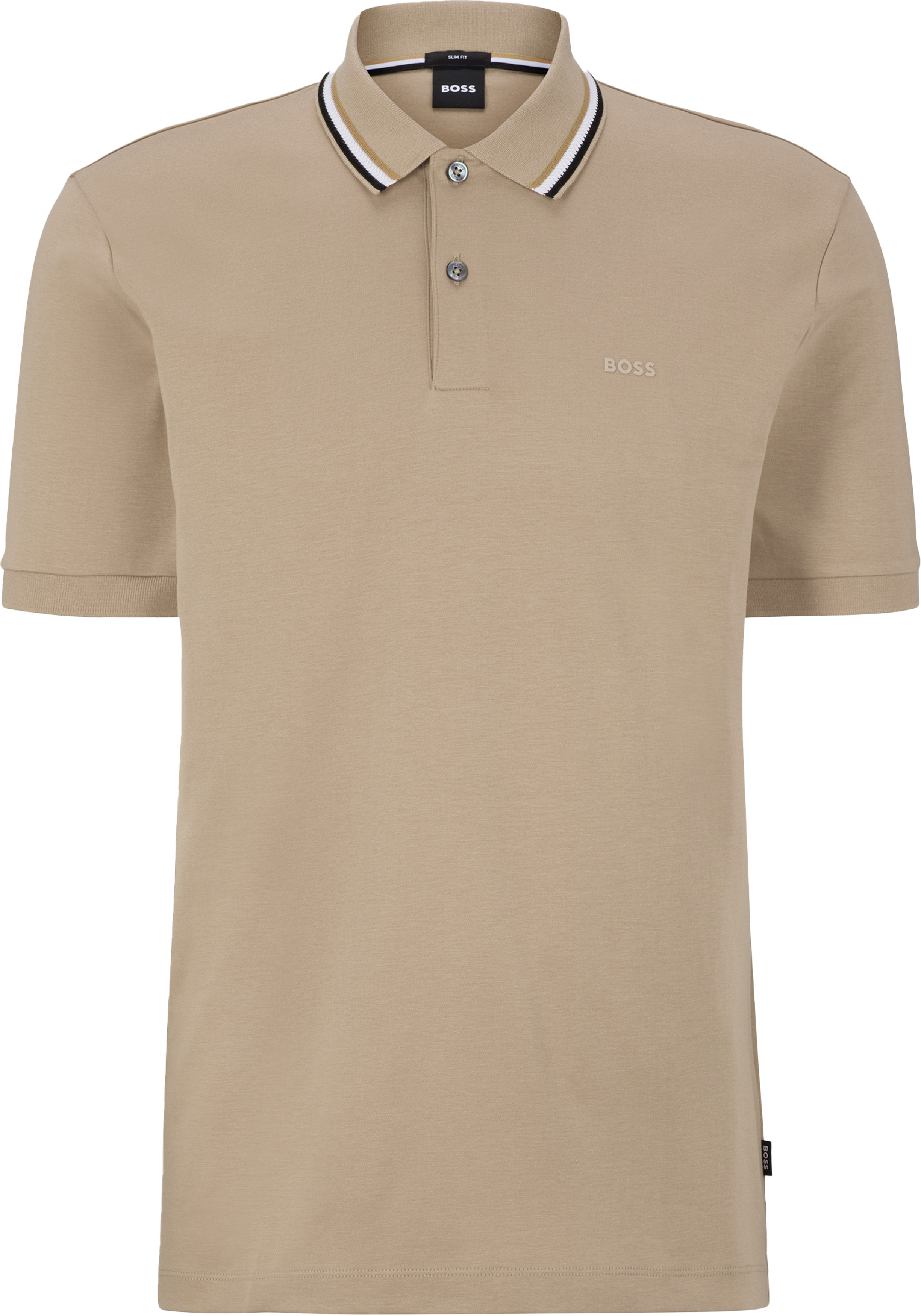 BOSS Penrose slim fit polo, jersey, beige