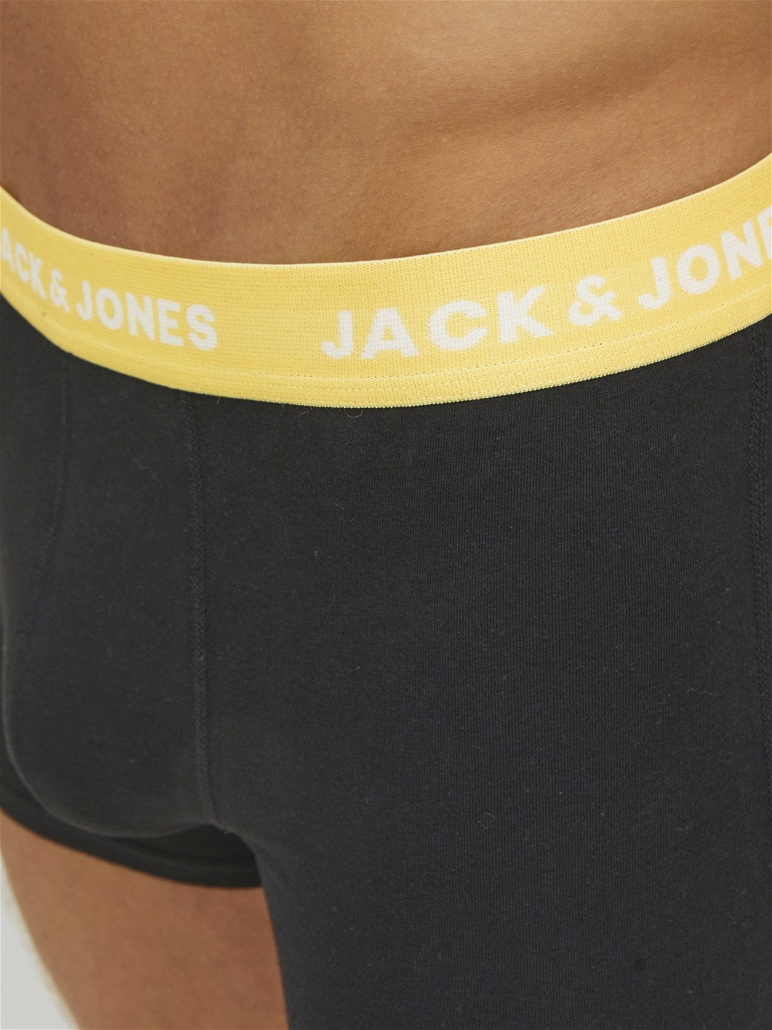 JACK & JONES Jacvito solid trunks (7-pack), heren boxers normale lengte, zwart