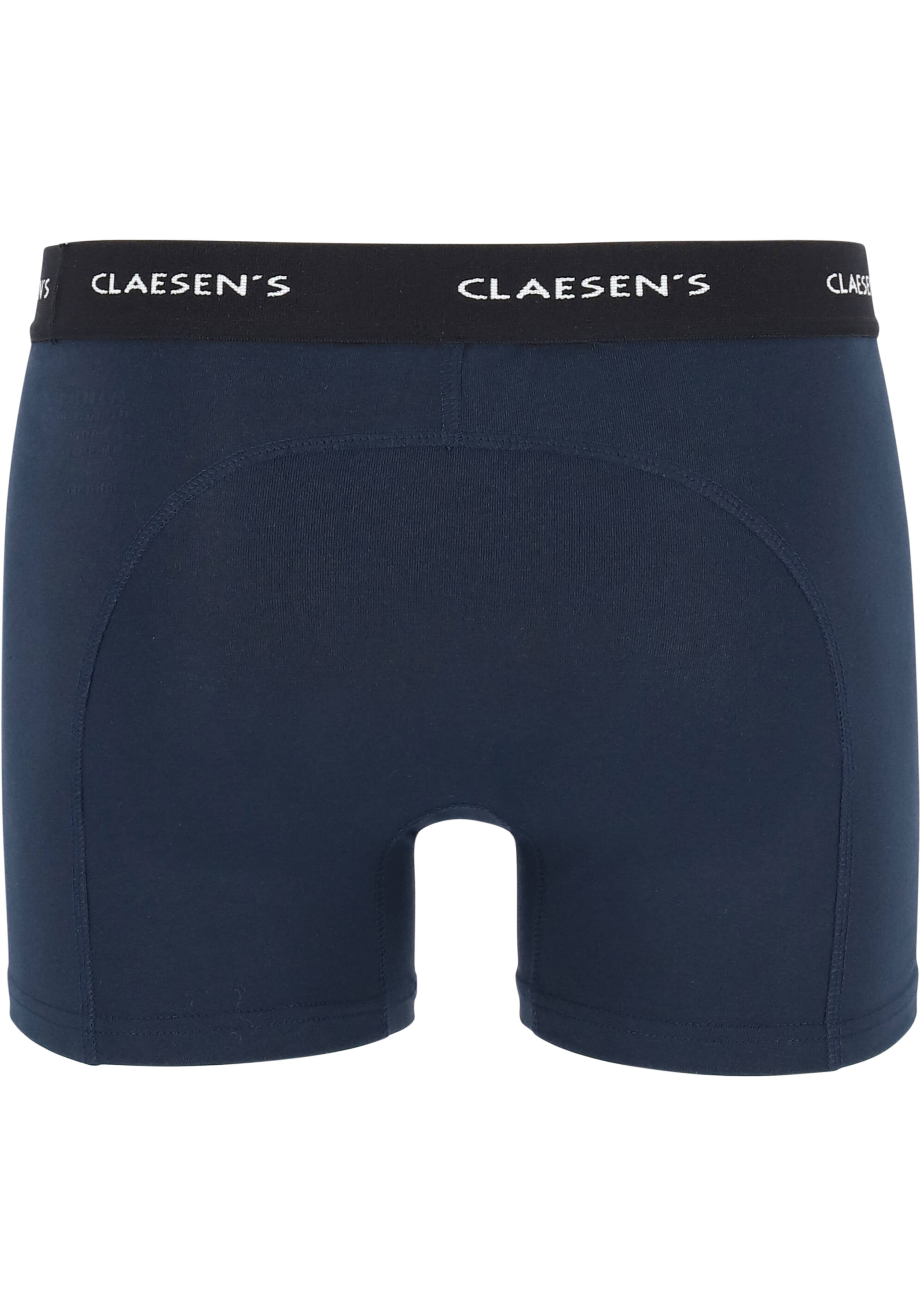 Claesen's Basics boxers (3-pack), heren boxers lang, zwart, grijs en blauw