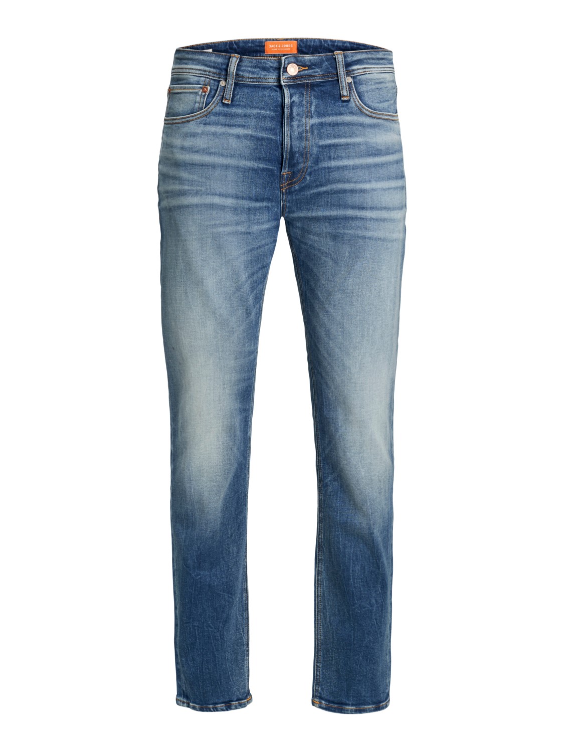 JACK & JONES Mike Original Jos regular fit, heren jeans, denimblauw