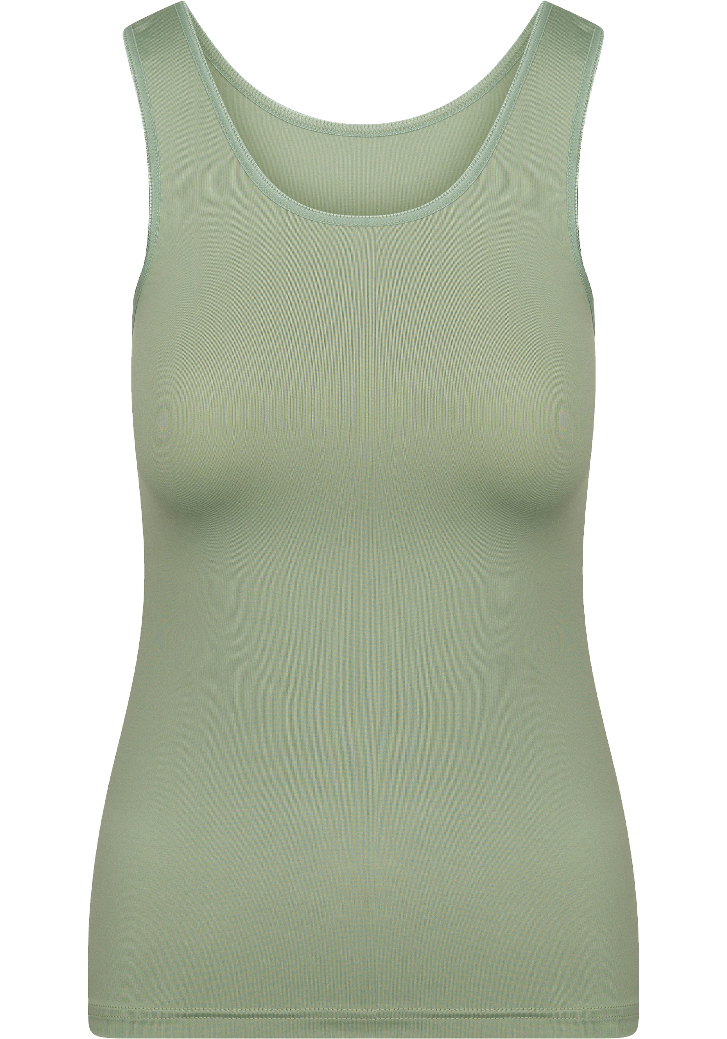 RJ Bodywear Pure Color dames top (1-pack), hemdje met brede banden, olijf