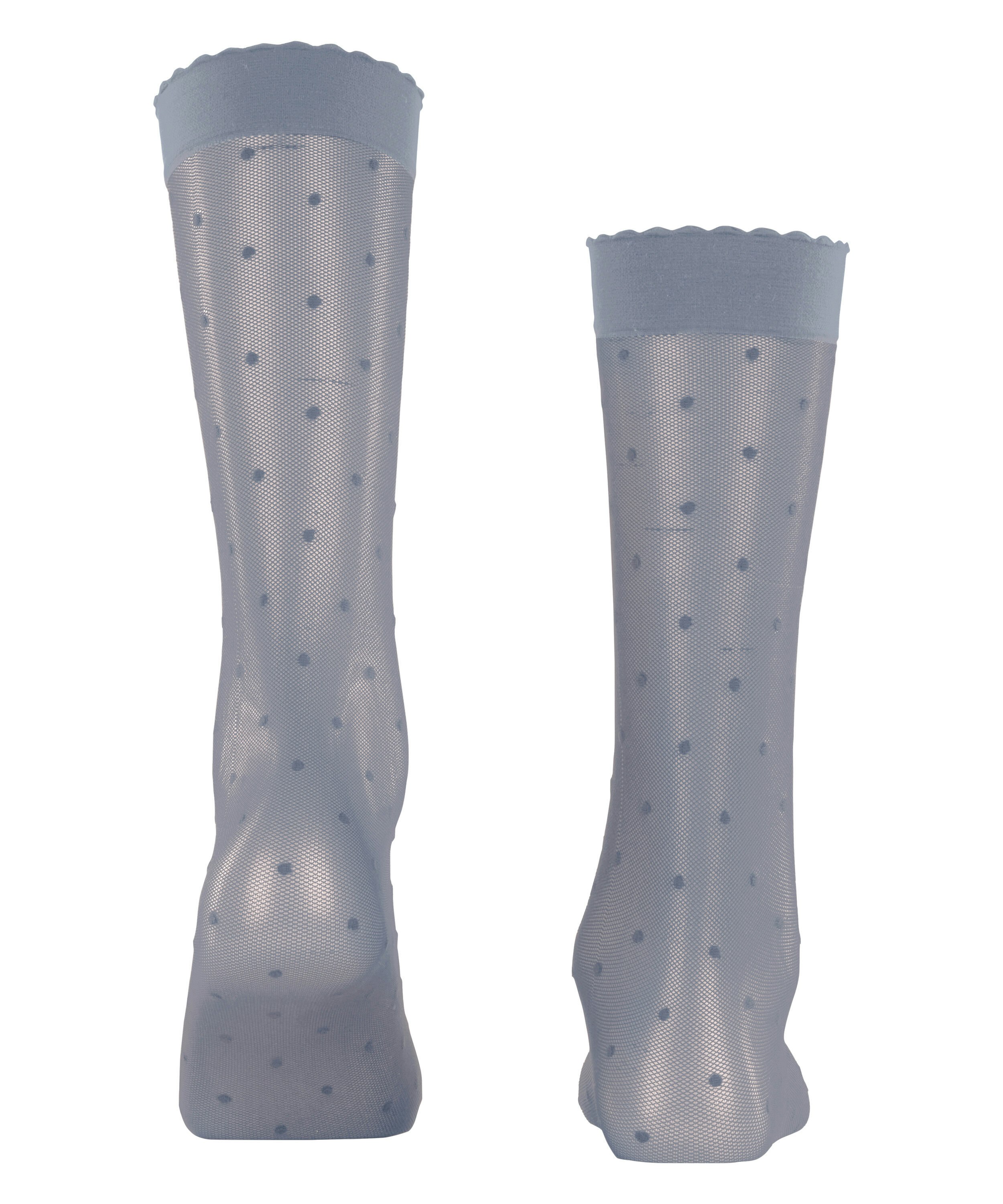 FALKE Dot 15 DEN dames kniekousen, grijs (pearl grey)