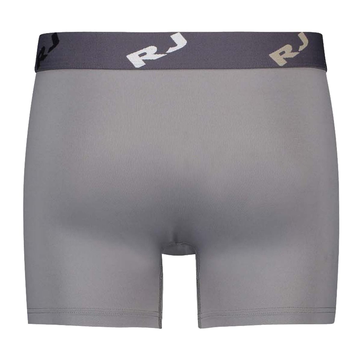 RJ Bodywear Pure Color boxer (1-pack), heren boxer lang, middengrijs