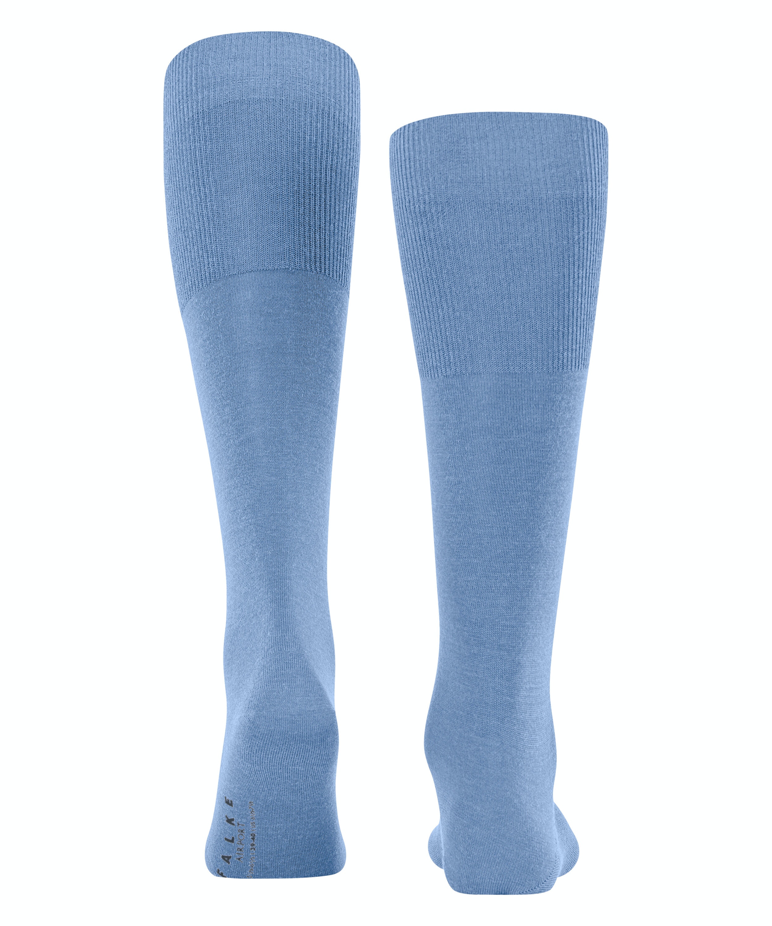 FALKE Airport heren kniekousen, blauw (cornflower blue)