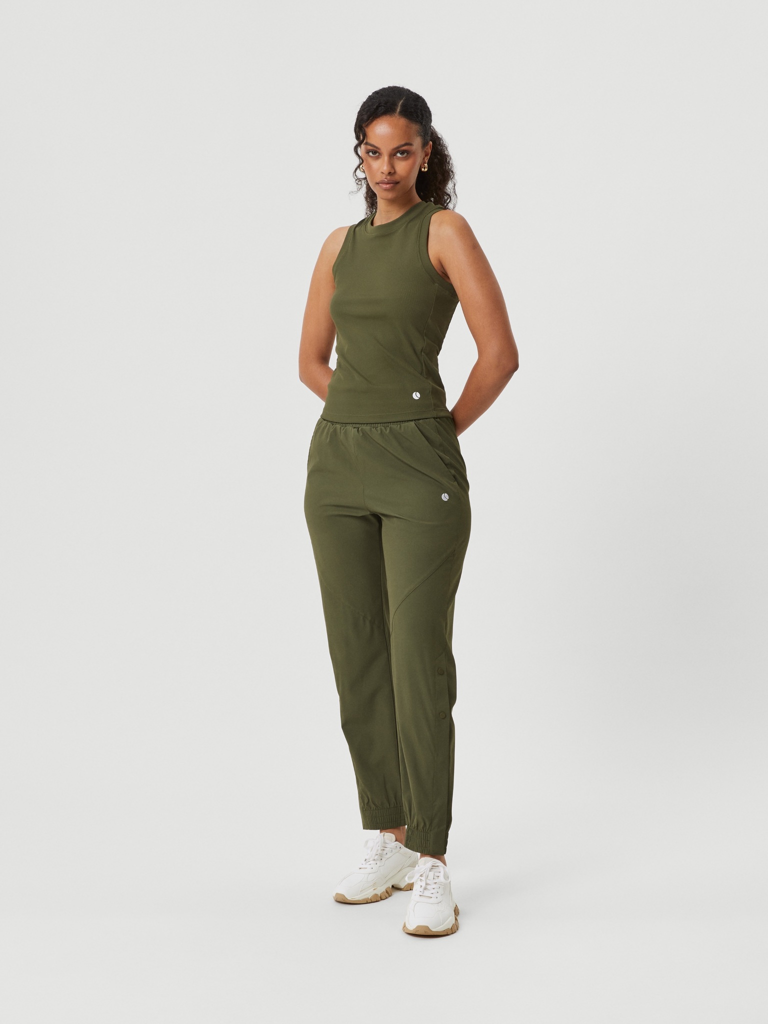 Bjorn Borg dames Ace Woven Track Pants, dames joggingbroek, groen