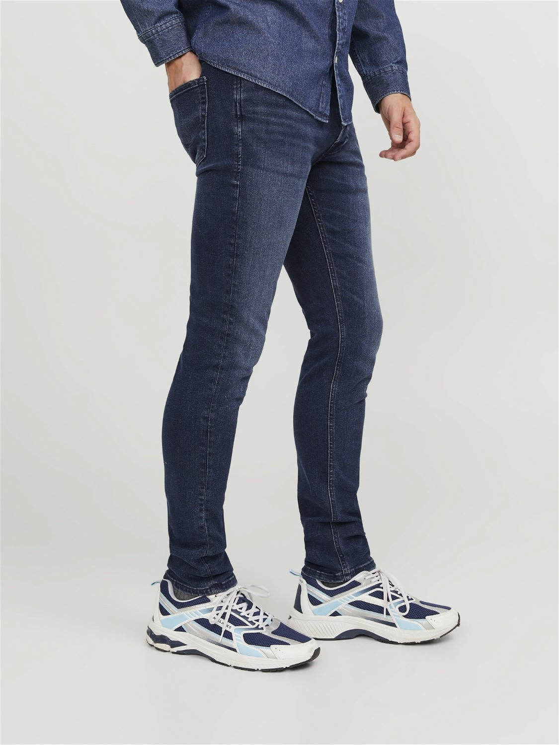 JACK & JONES Glenn Original loose fit, heren jeans, denimblauw