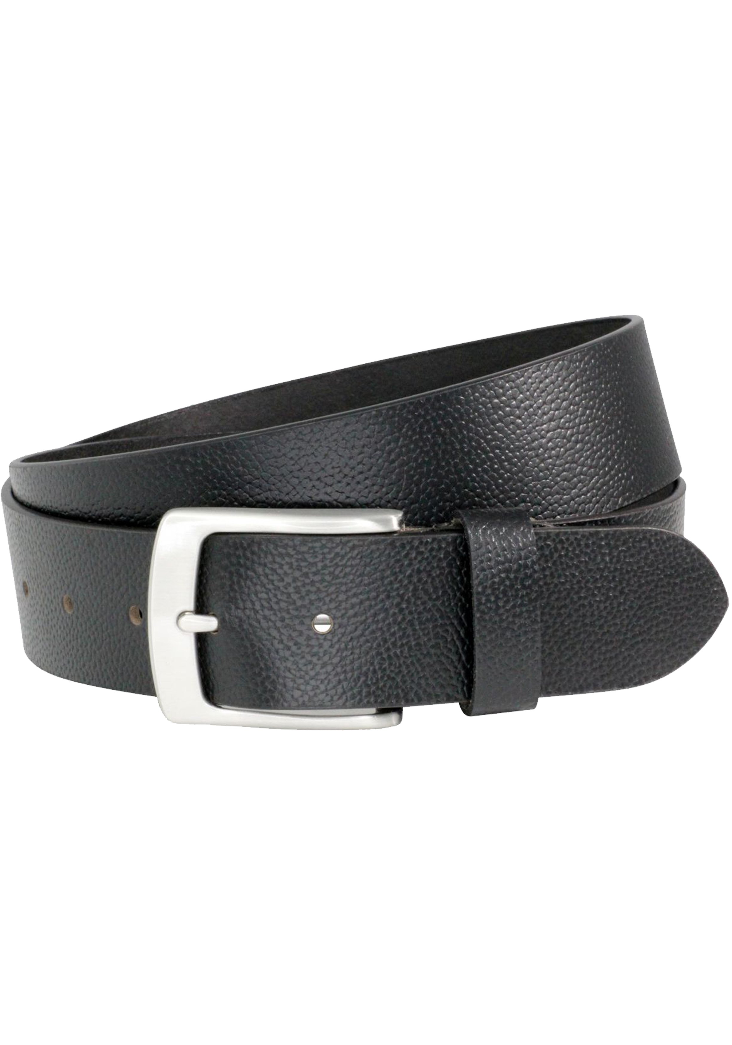 LINDENMANN leren heren riem, zwart