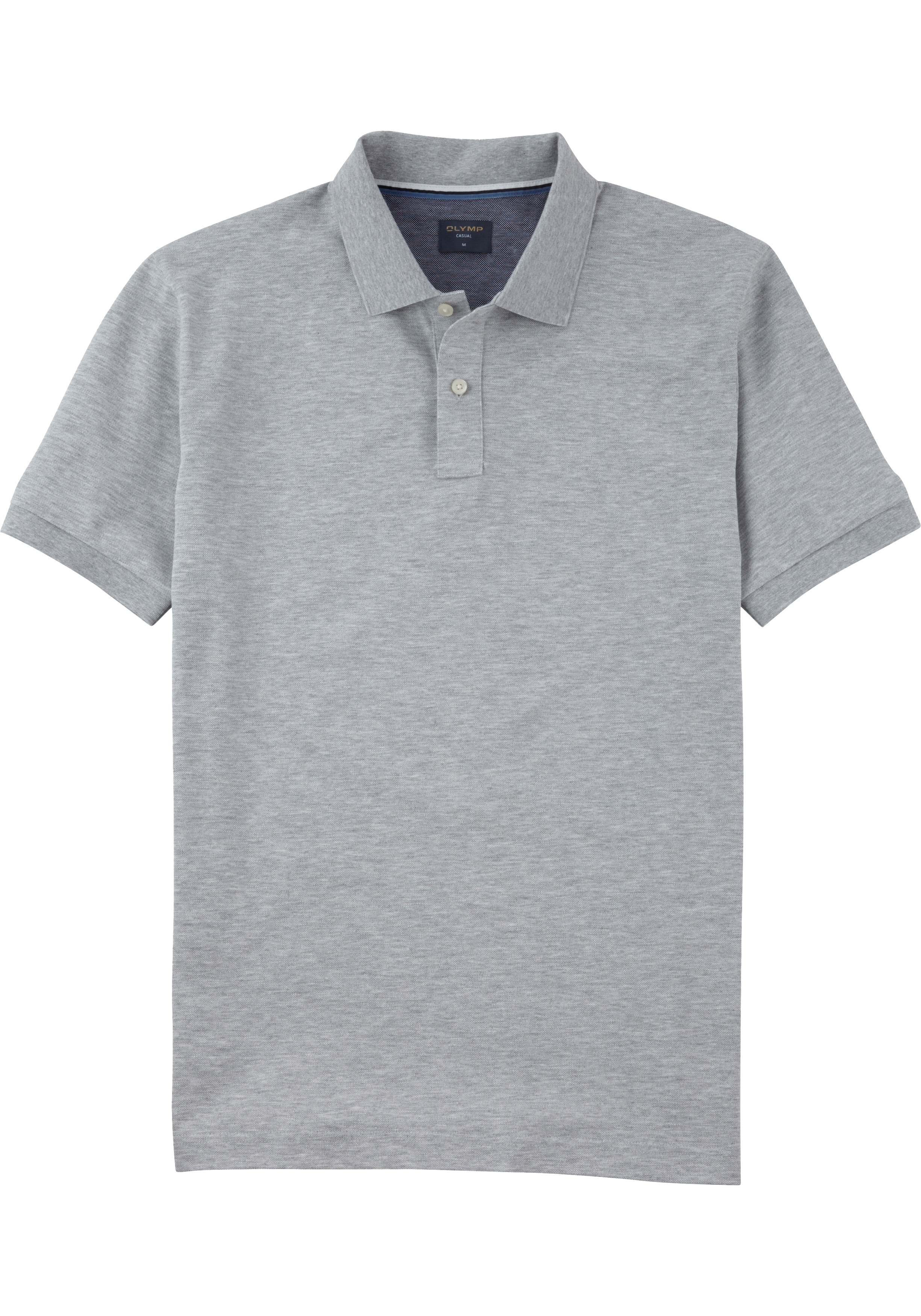 OLYMP Polo Casual, modern fit polo, lichtgrijs