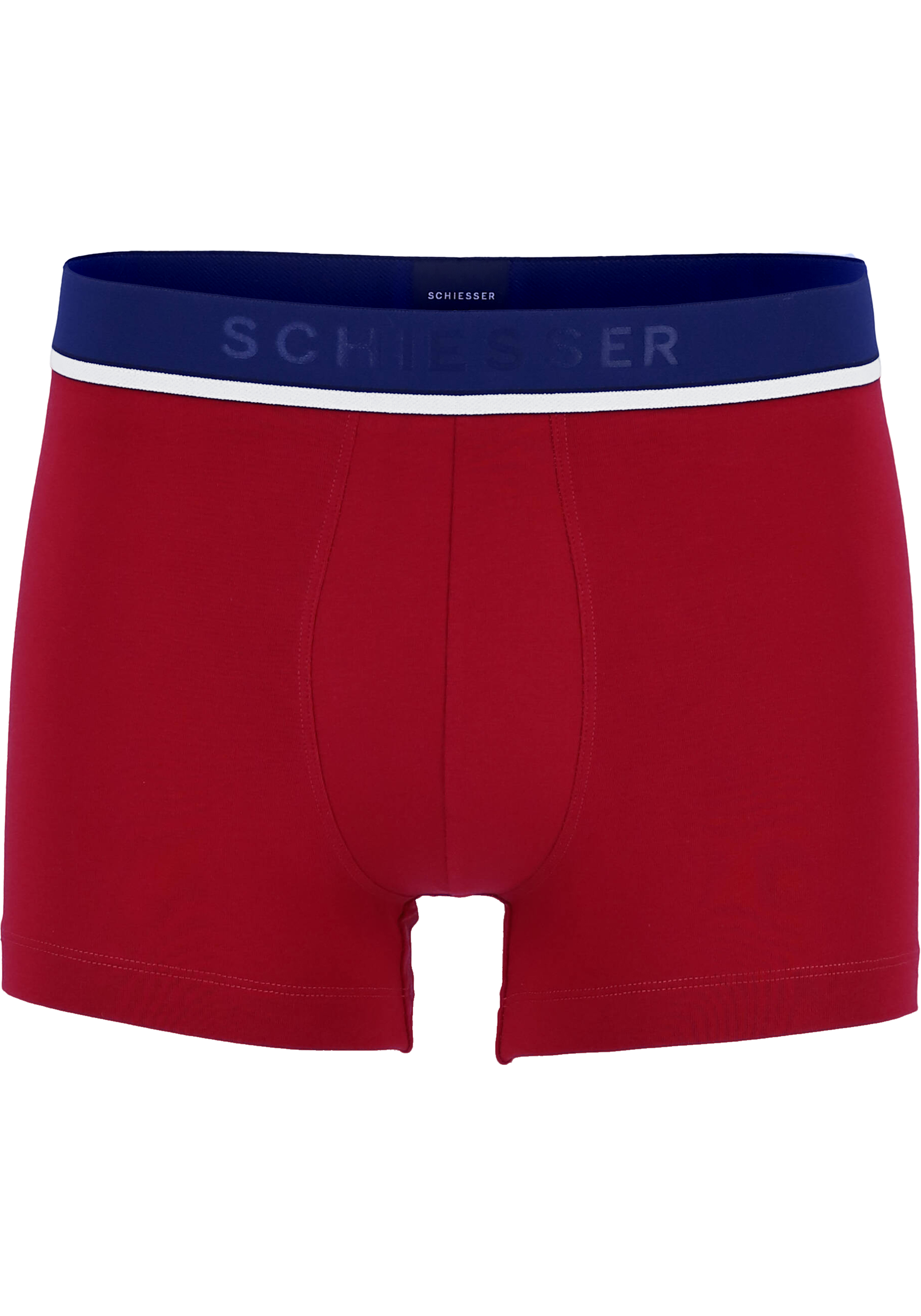 SCHIESSER 95/5 shorts (3-pack), grijs, blauw en rood