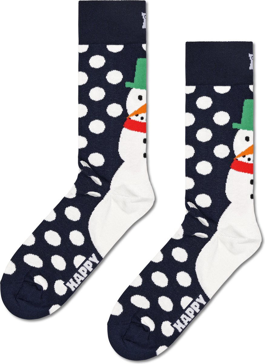 Happy Socks Holiday Navy Gift Set (3-pack), unisex sokken in cadeauverpakking