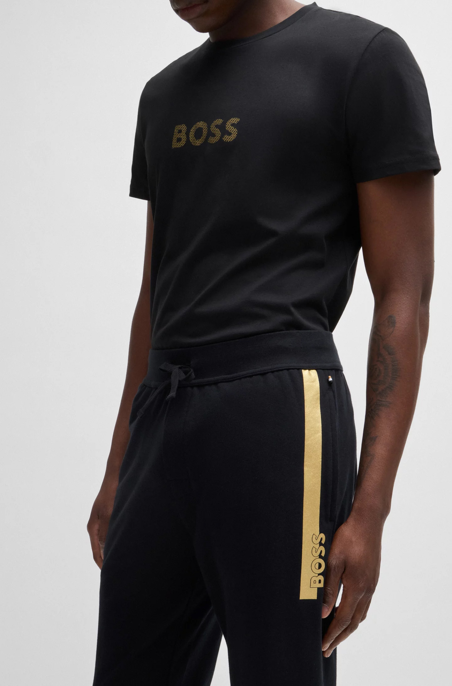 BOSS Authentic Pants, heren pyjama- of loungebroek, zwart