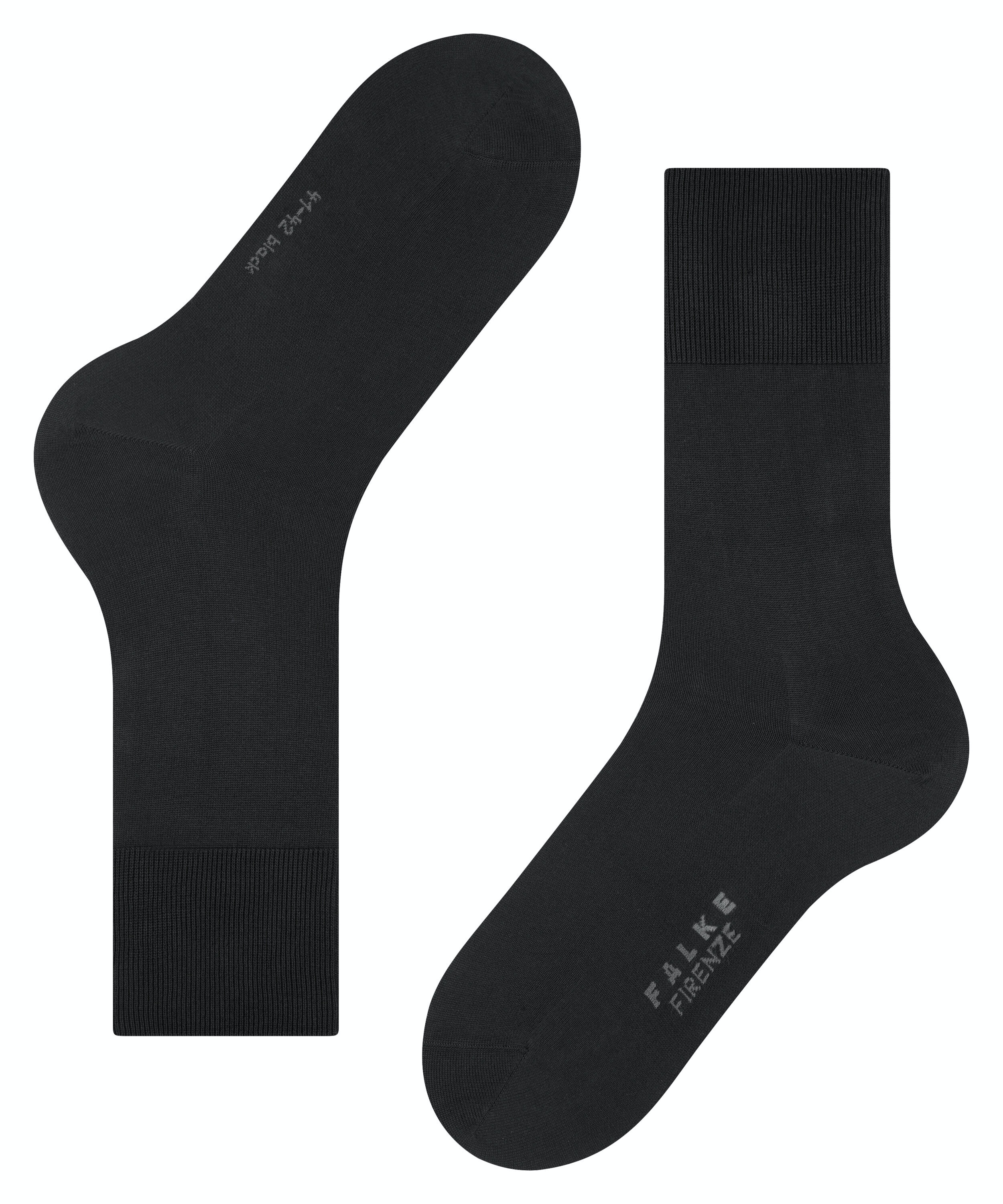 FALKE Firenze herensokken, zwart (black)