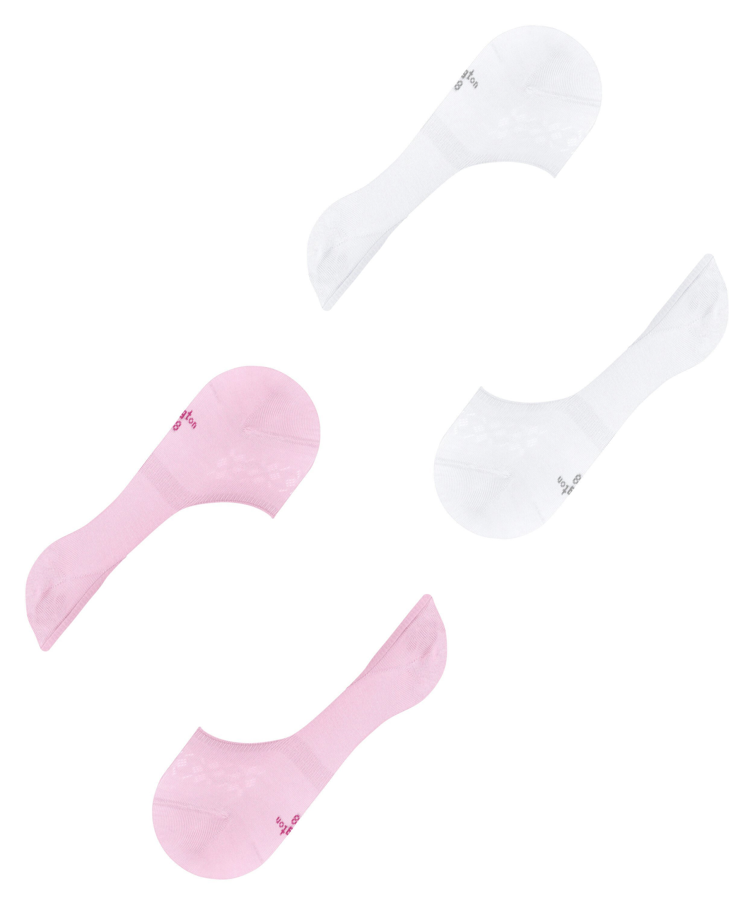 Burlington Everyday 2-Pack dames invisible sokken, roze (sporty rose)