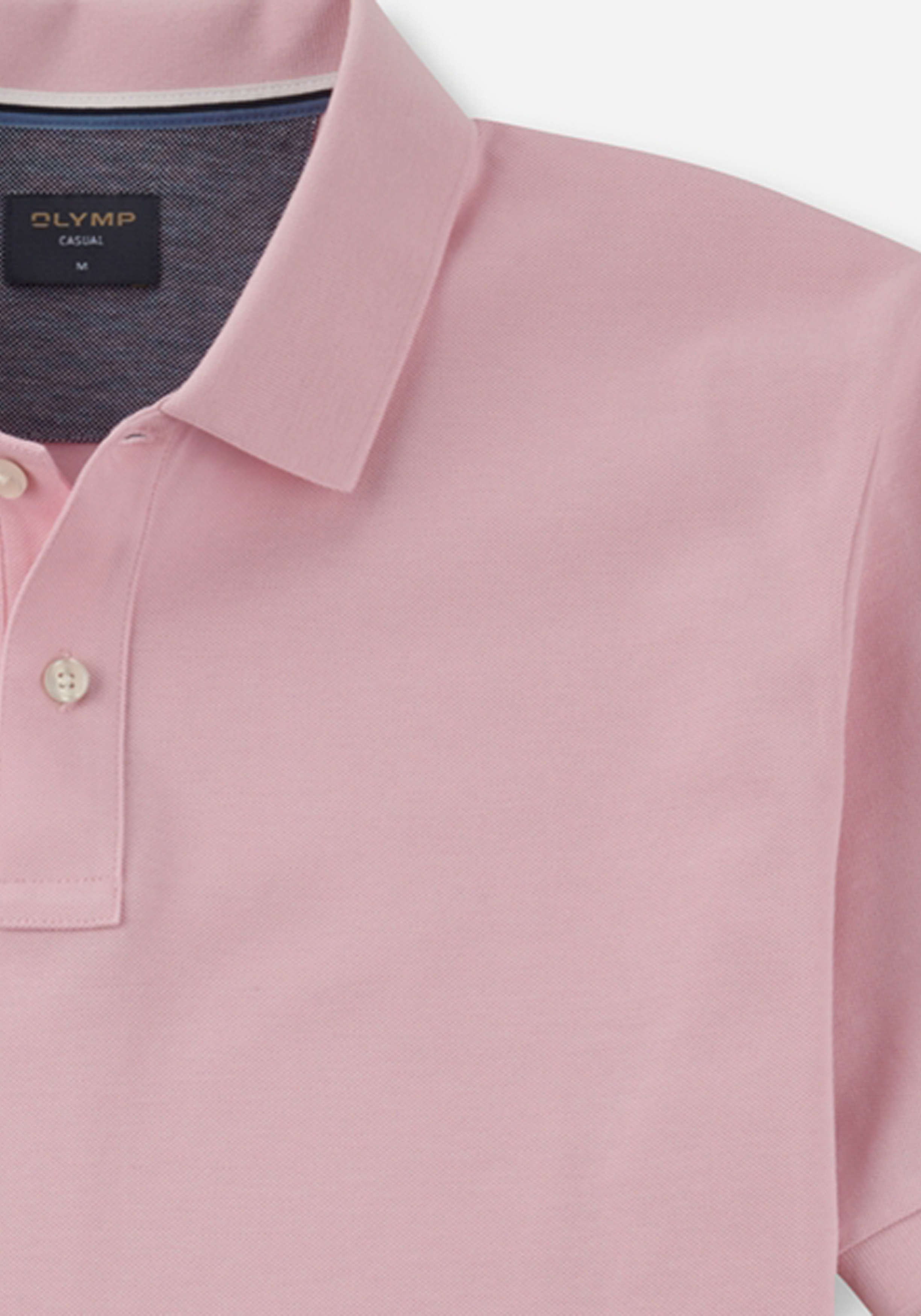 OLYMP Polo Casual, modern fit polo, roze