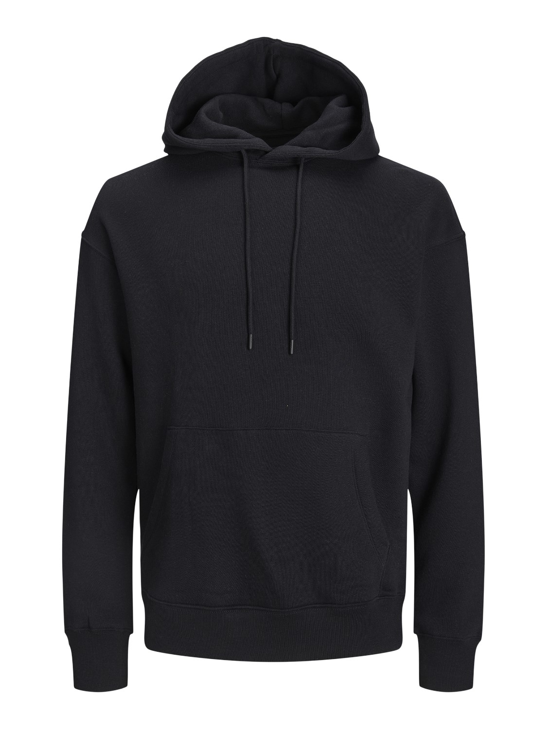 JACK & JONES Star basic sweat hood regular fit, heren hoodie katoenmengsel met capuchon, zwart